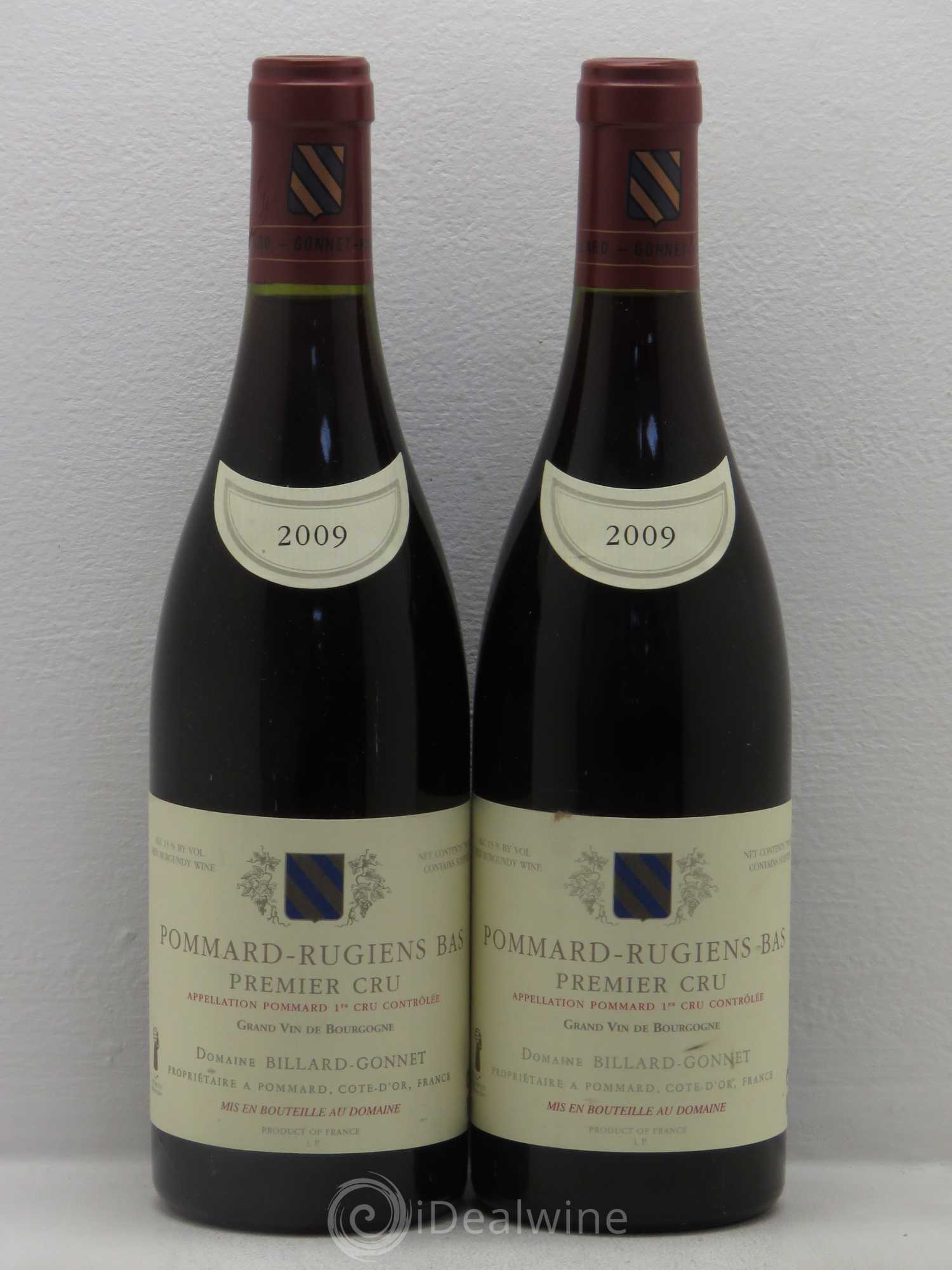 Pommard 1er Cru Billard Gonnet 2009 - Lot de 2 bouteilles - 0