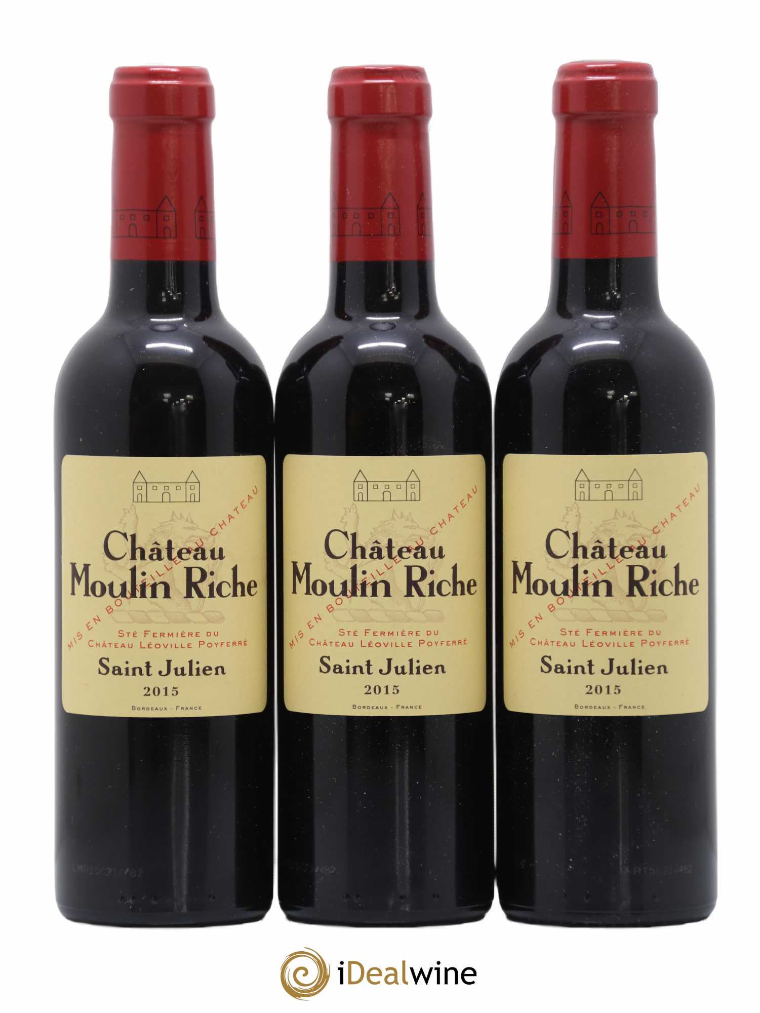 Château Moulin Riche 2015 - Lot de 12 demi bouteilles - 1