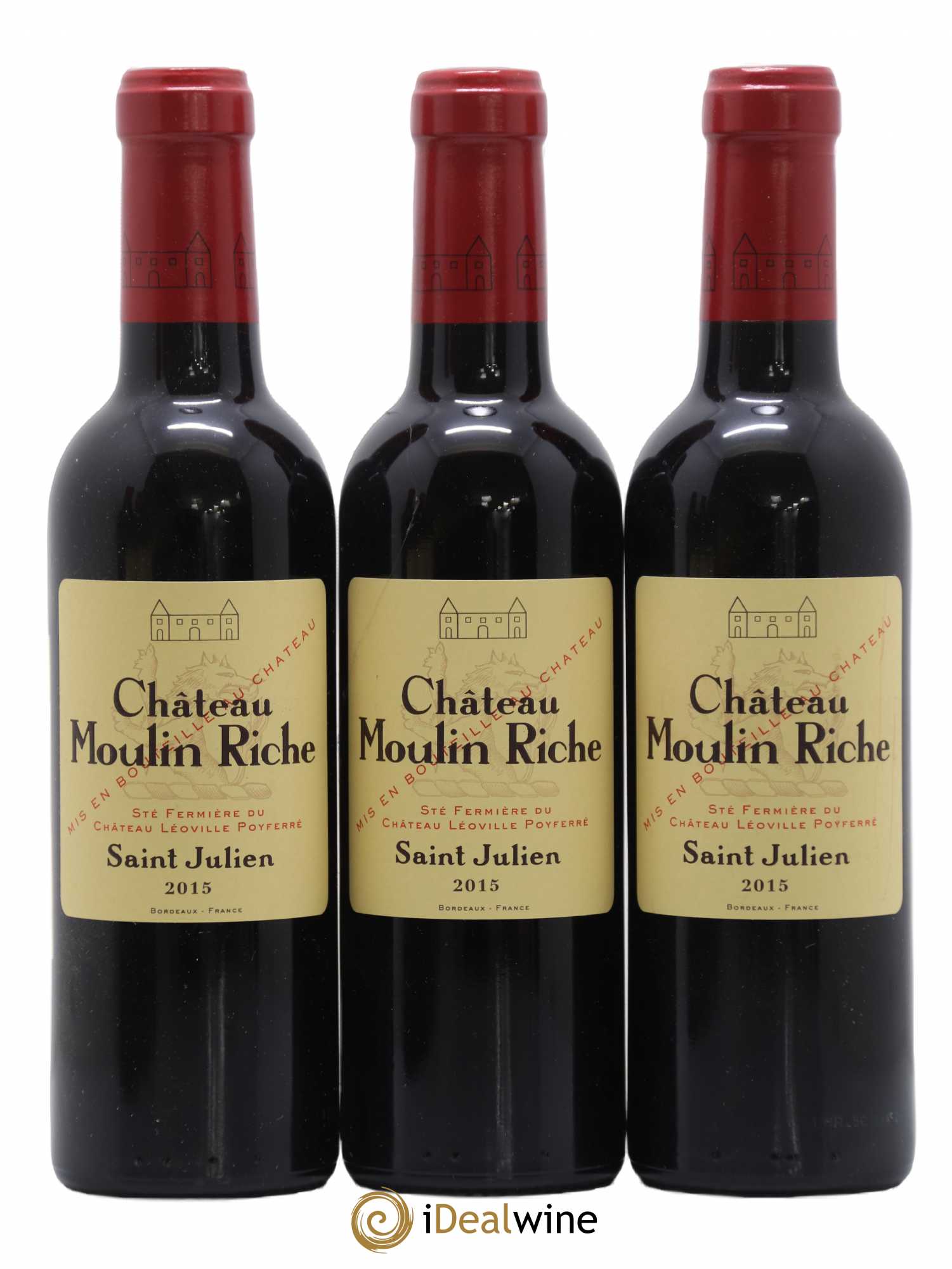 Château Moulin Riche 2015 - Lot de 6 demi bouteilles - 1