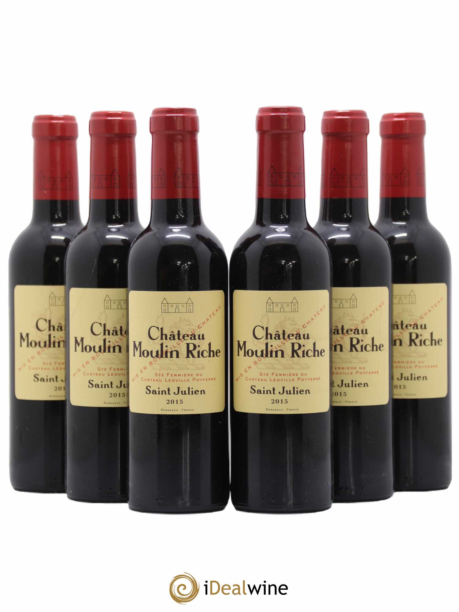 Château Moulin Riche 2015 - Lot de 6 demi bouteilles - 0