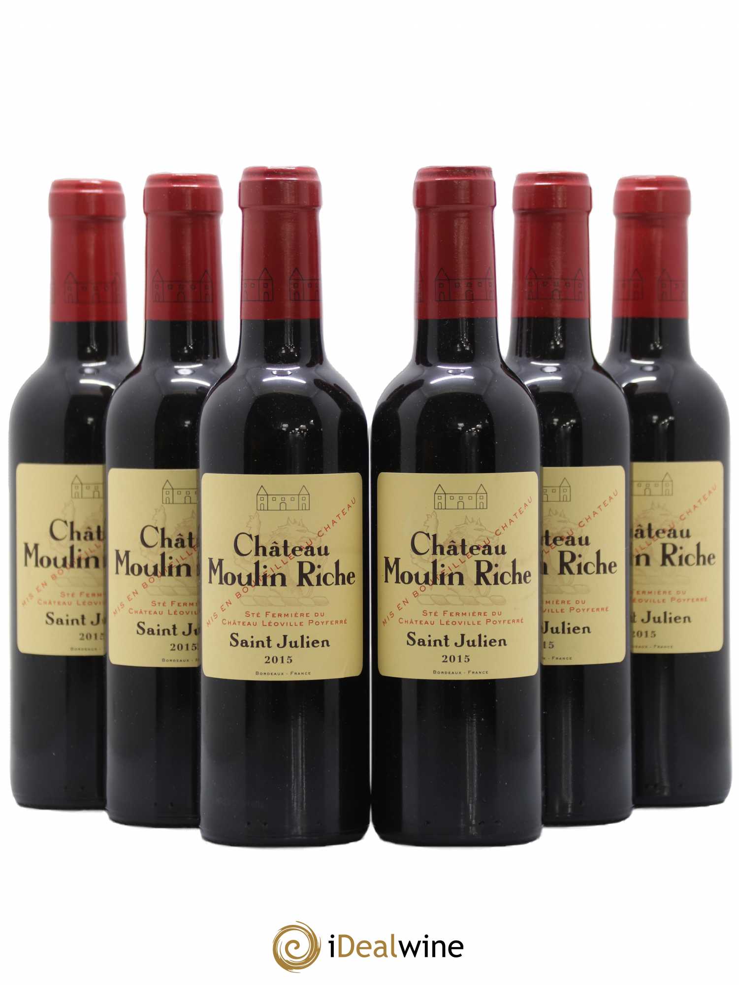 Château Moulin Riche 2015 - Posten von 6 Demi-Flaschen - 0