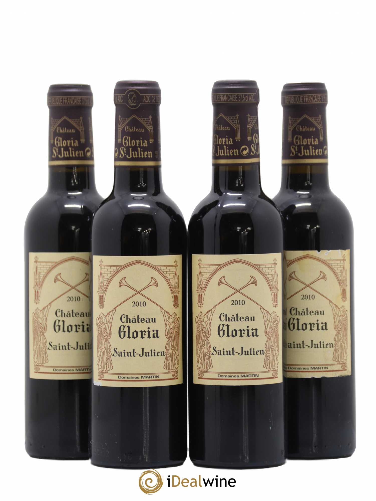 Château Gloria 2010 - Lot de 4 demi bouteilles - 0
