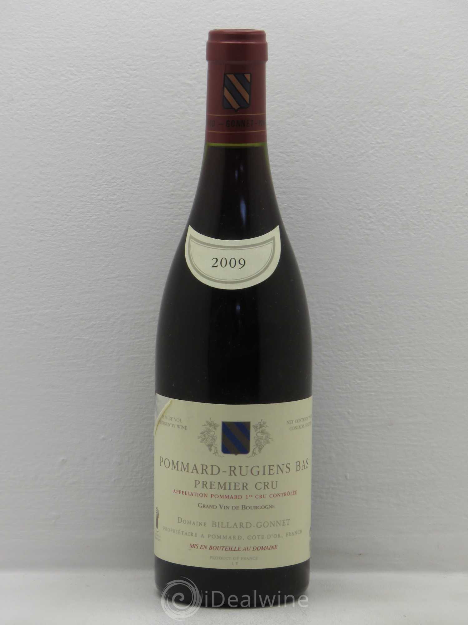 Pommard 1er Cru Billard Gonnet 2009 - Lot de 1 bouteille - 0