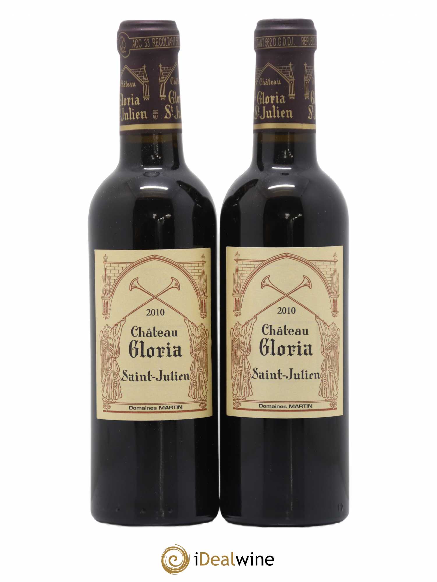 Château Gloria 2010 - Lot de 2 demi bouteilles - 0