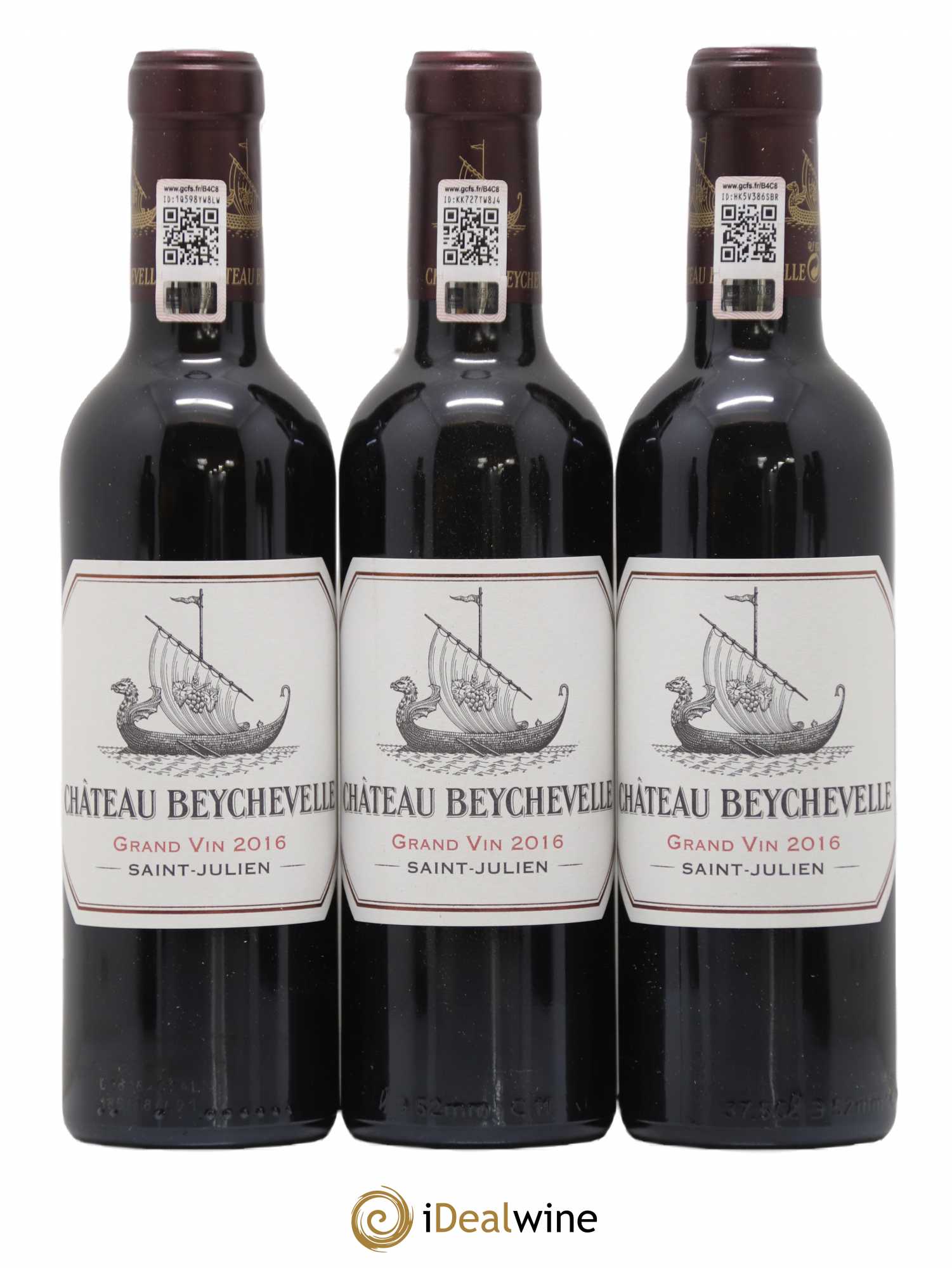 Château Beychevelle 4ème Grand Cru Classé 2016 - Lot de 6 demi bouteilles - 1