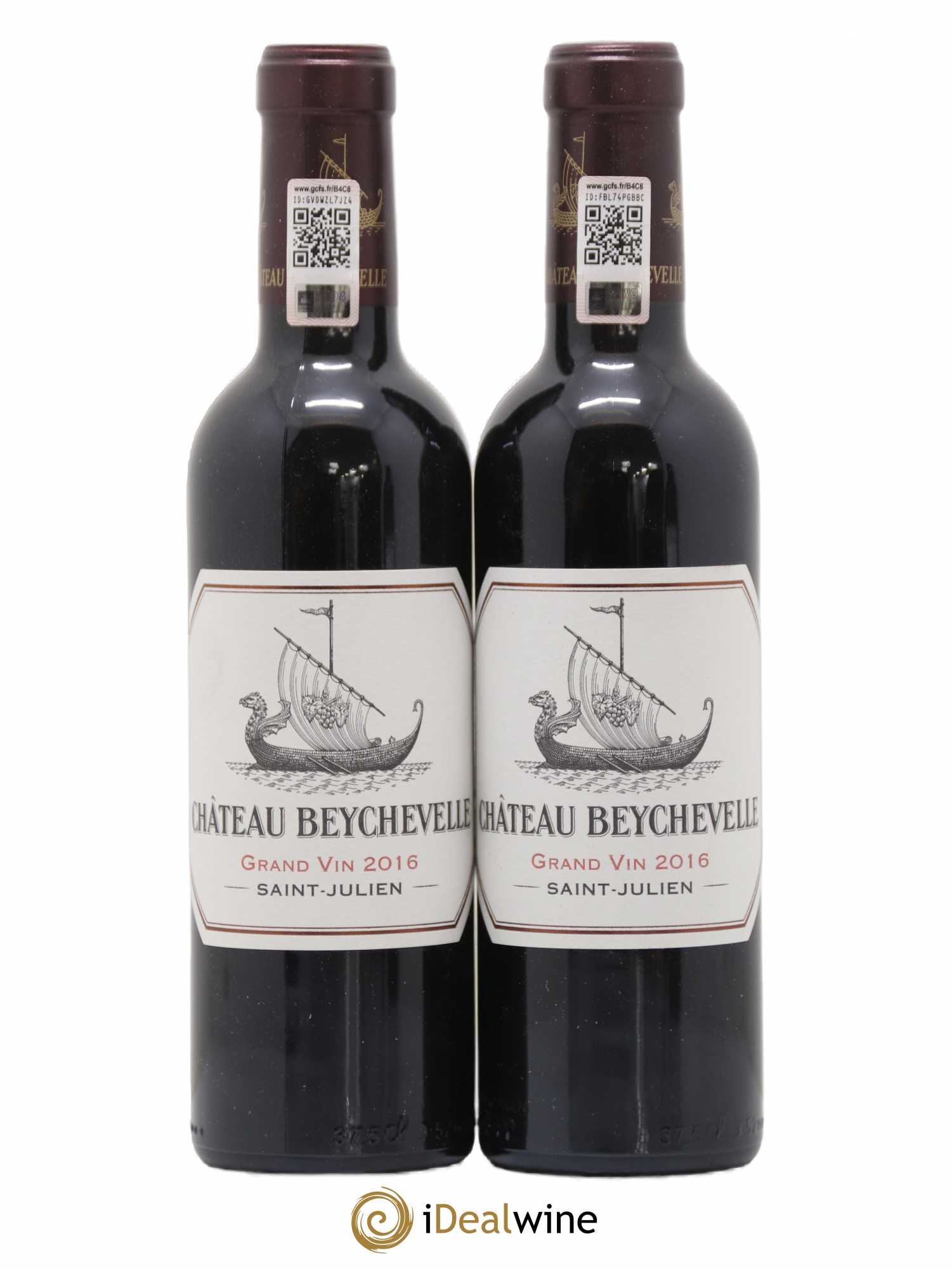 Château Beychevelle 4ème Grand Cru Classé 2016 - Lot de 2 demi bouteilles - 0