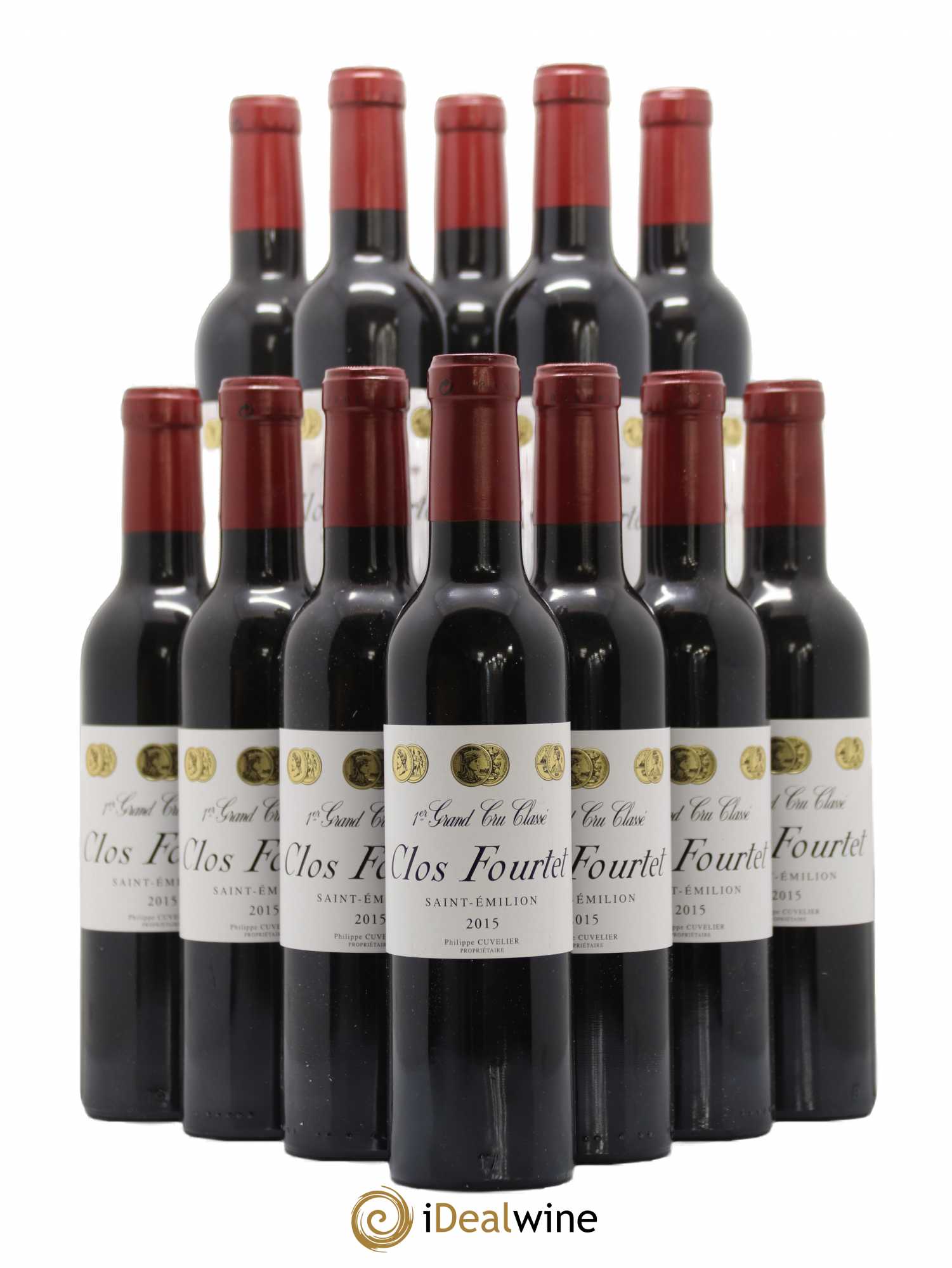 Clos Fourtet 1er Grand Cru Classé B 2015 - Lot de 12 demi bouteilles - 0