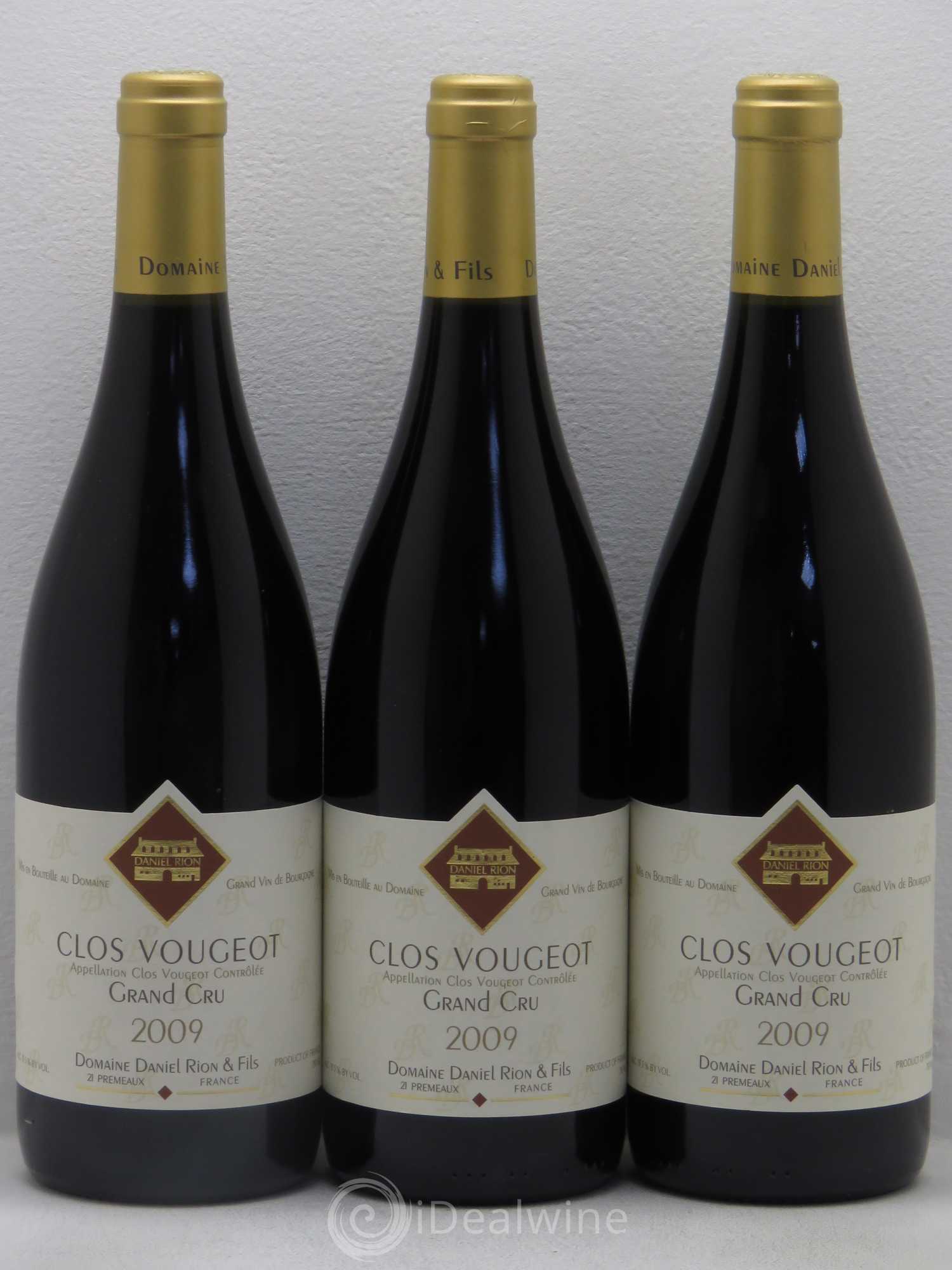 Clos de Vougeot Grand Cru Daniel Rion 2009 - Lot de 12 bouteilles - 2