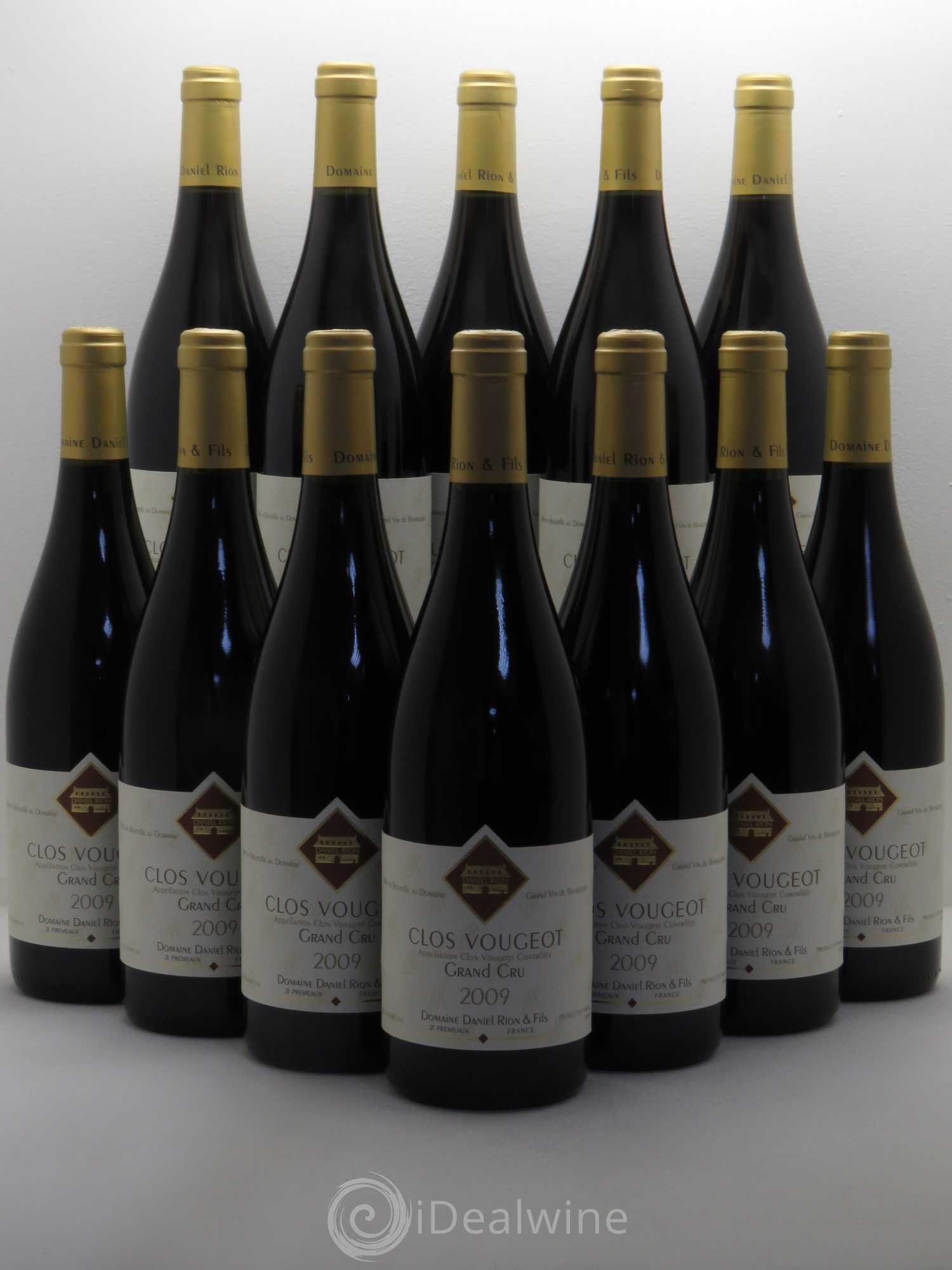 Clos de Vougeot Grand Cru Daniel Rion 2009 - Lot de 12 bouteilles - 0