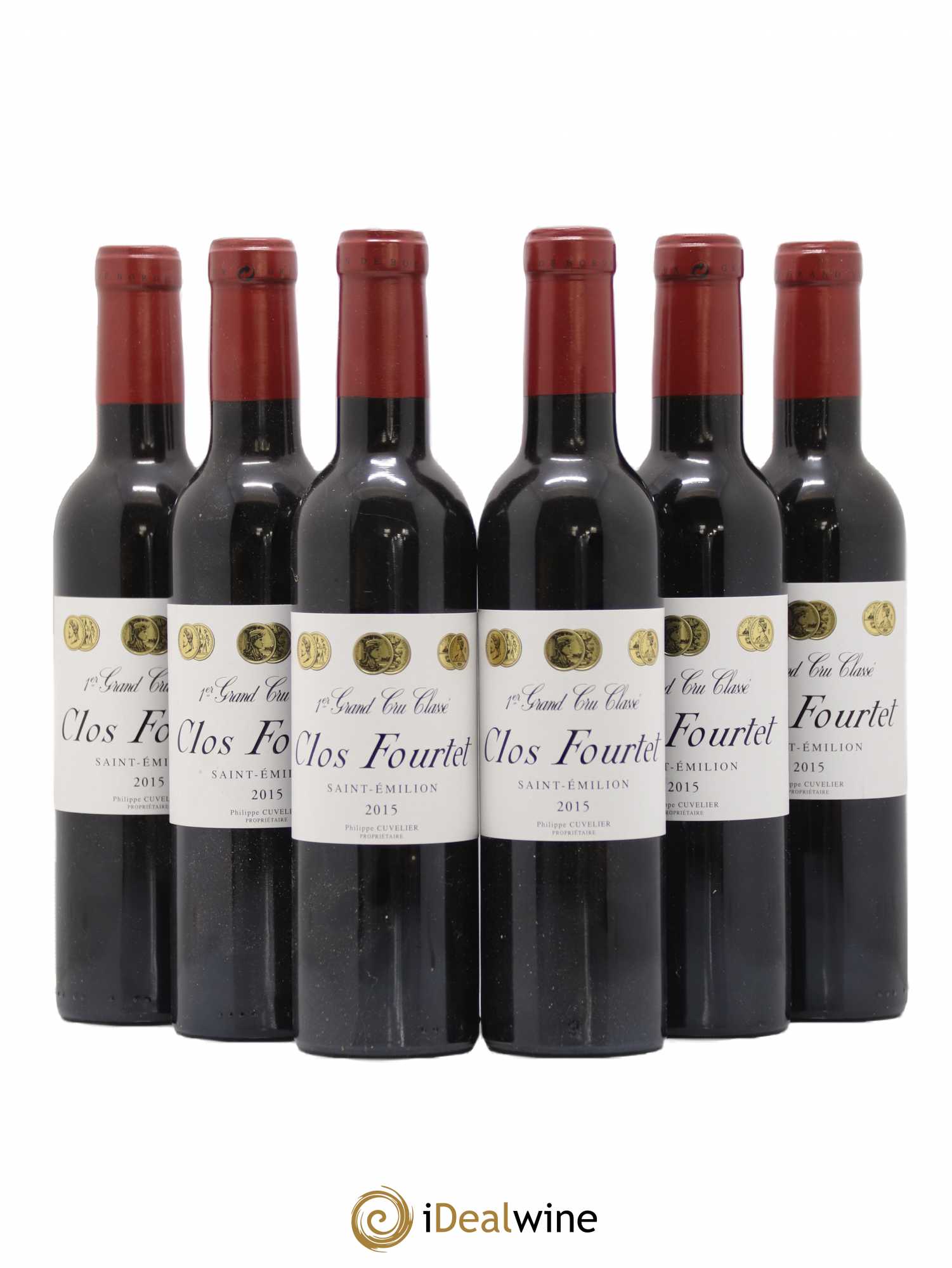 Clos Fourtet 1er Grand Cru Classé B 2015 - Lot de 6 demi bouteilles - 0