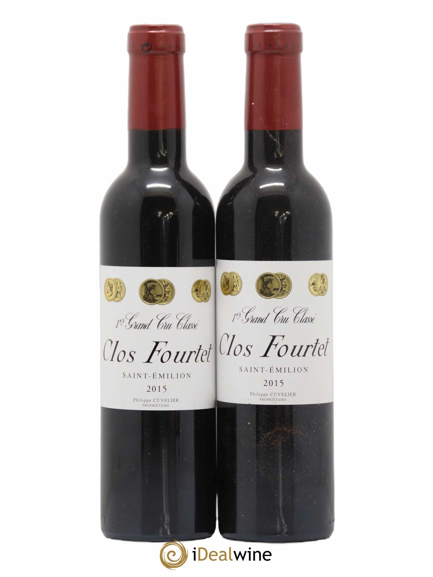 Clos Fourtet 1er Grand Cru Classé B 2015 - Lot de 2 demi bouteilles - 0