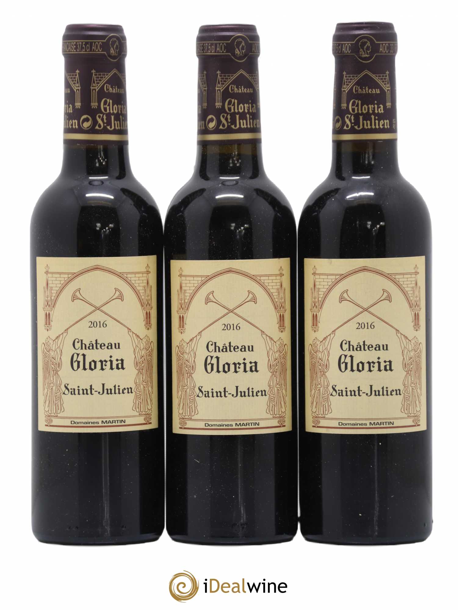 Château Gloria 2016 - Lot de 3 demi bouteilles - 0