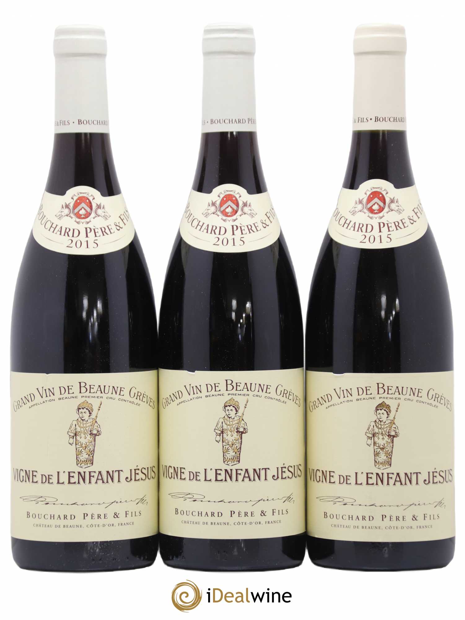 Beaune 1er Cru Grèves - Vigne de l'Enfant Jésus Bouchard Père & Fils 2015 - Lot de 3 bouteilles - 0