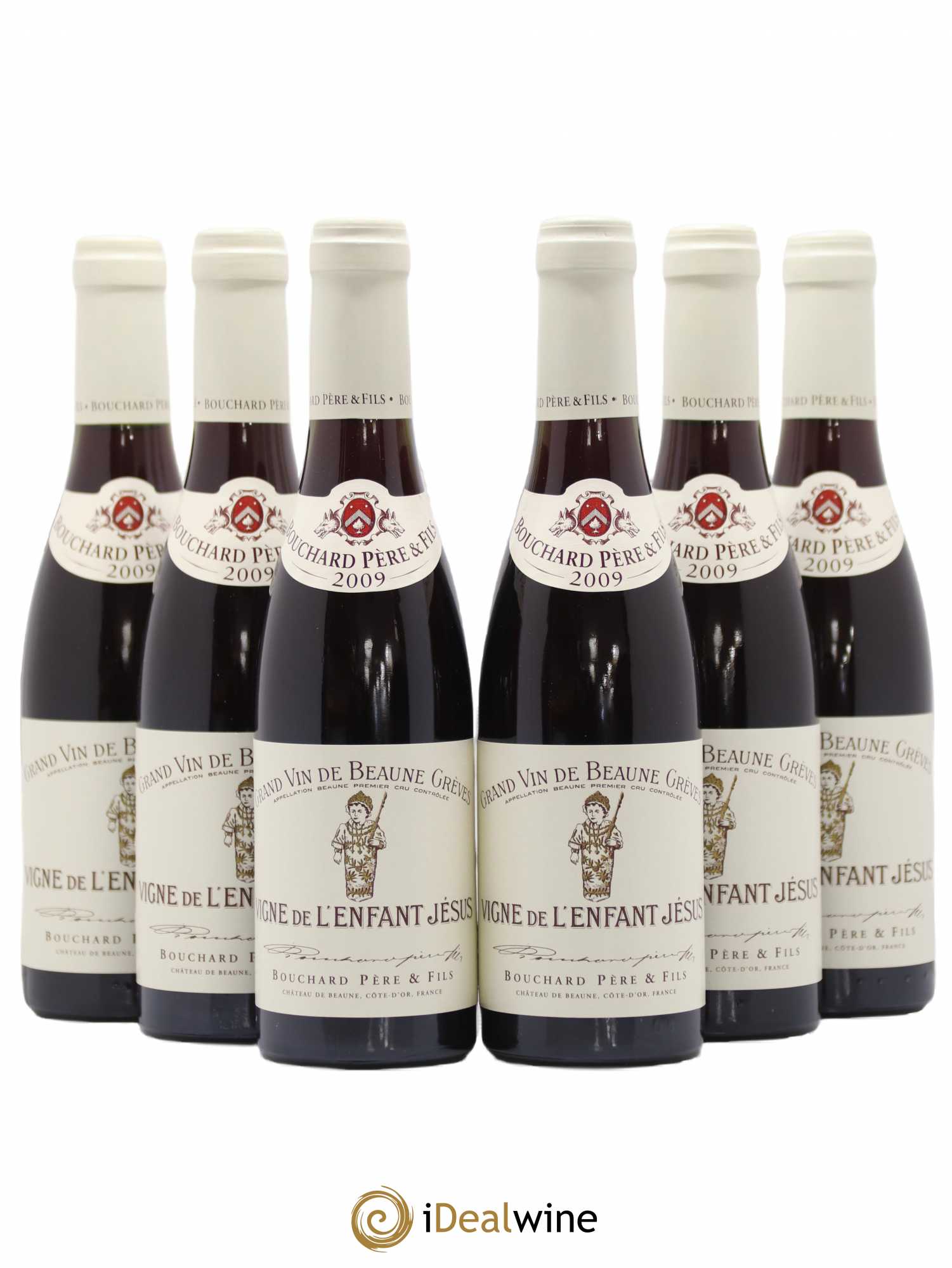 Beaune 1er Cru Grèves - Vigne de l'Enfant Jésus Bouchard Père & Fils 2009 - Lot de 6 demi bouteilles - 0