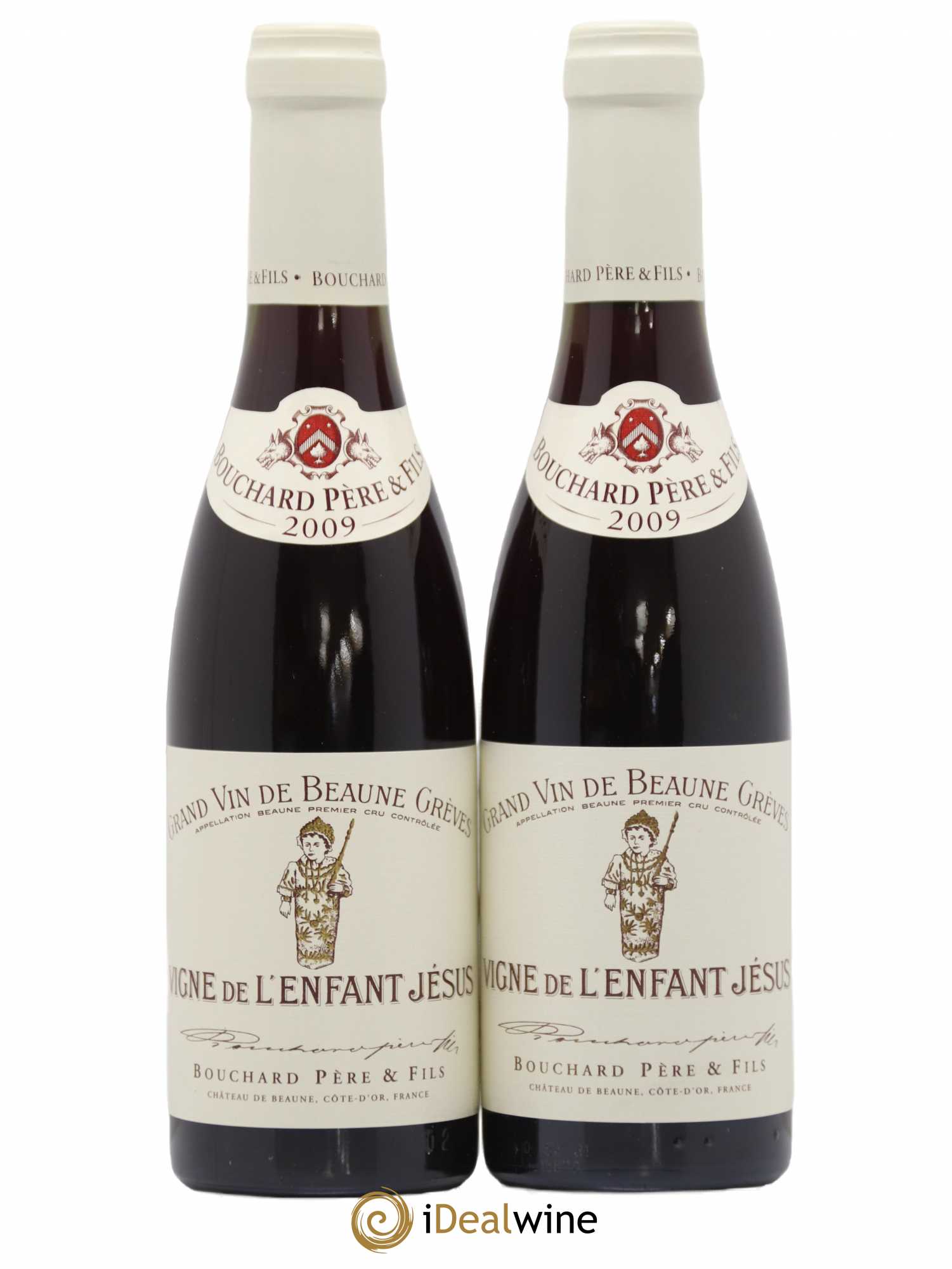 Beaune 1er Cru Grèves - Vigne de l'Enfant Jésus Bouchard Père & Fils 2009 - Posten von 2 Demi-Flaschen - 0