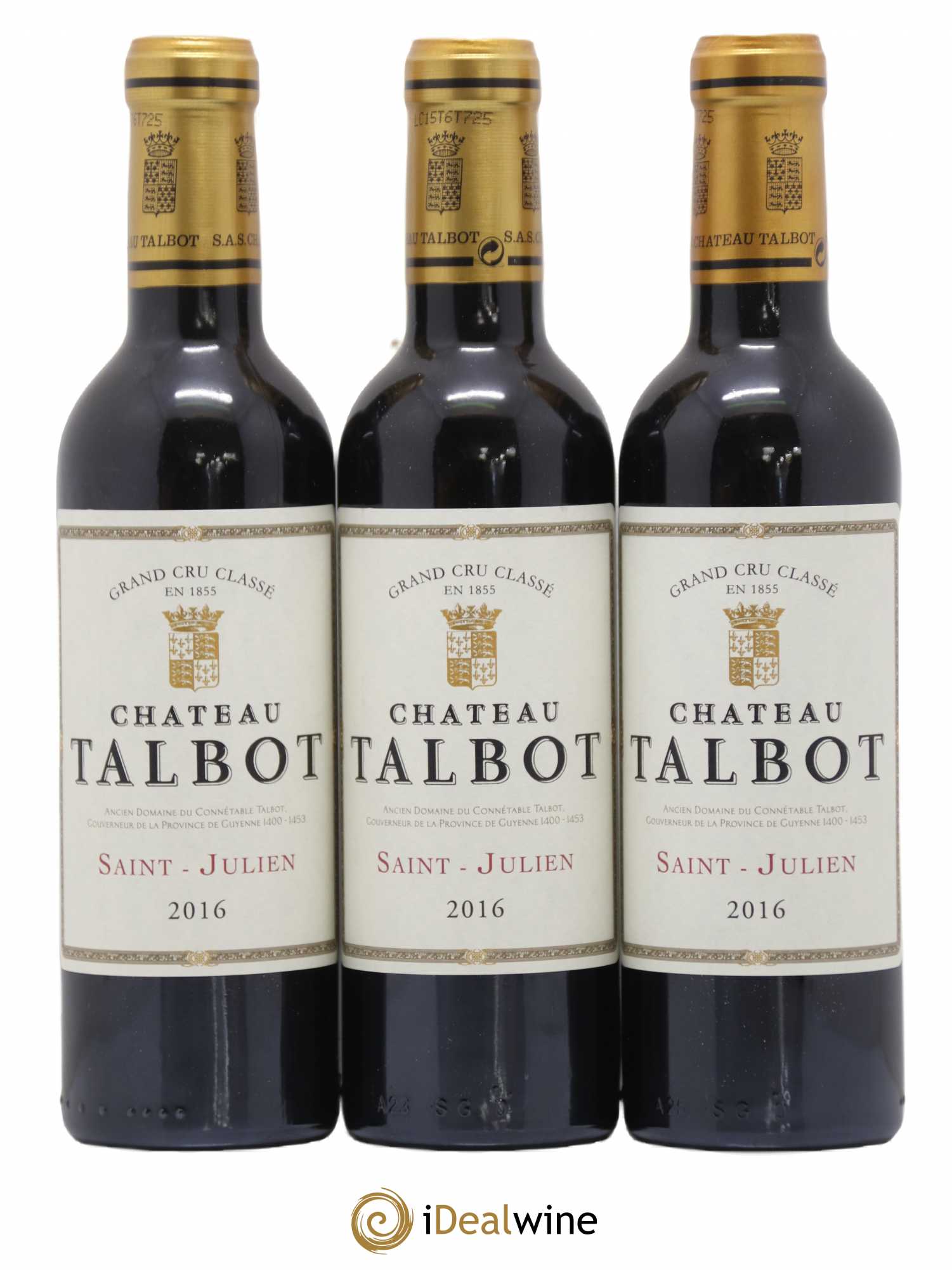 Château Talbot 4ème Grand Cru Classé 2016 - Lot de 12 demi bouteilles - 2