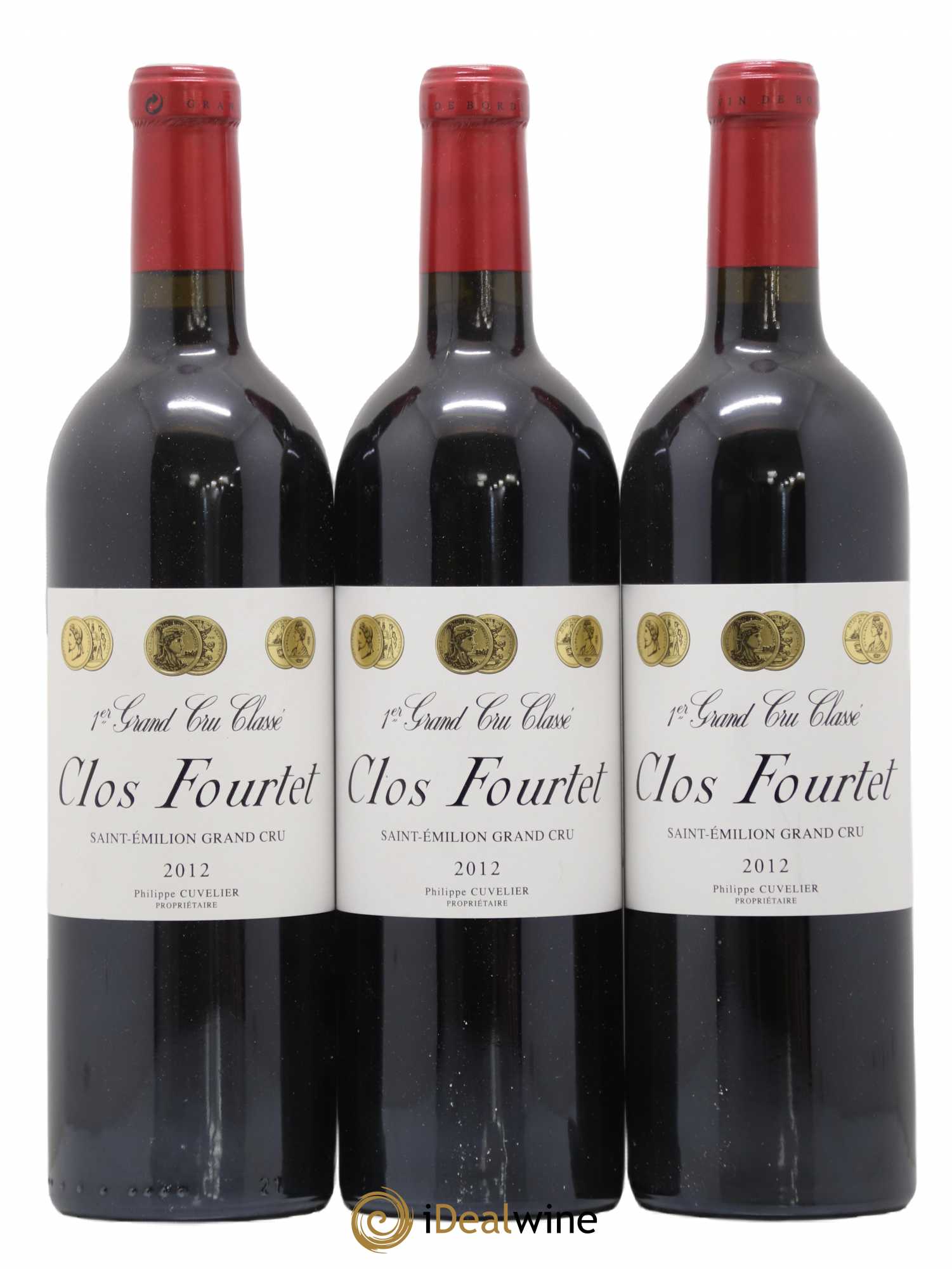 Clos Fourtet 1er Grand Cru Classé B 2012 - Lot de 3 bouteilles - 0