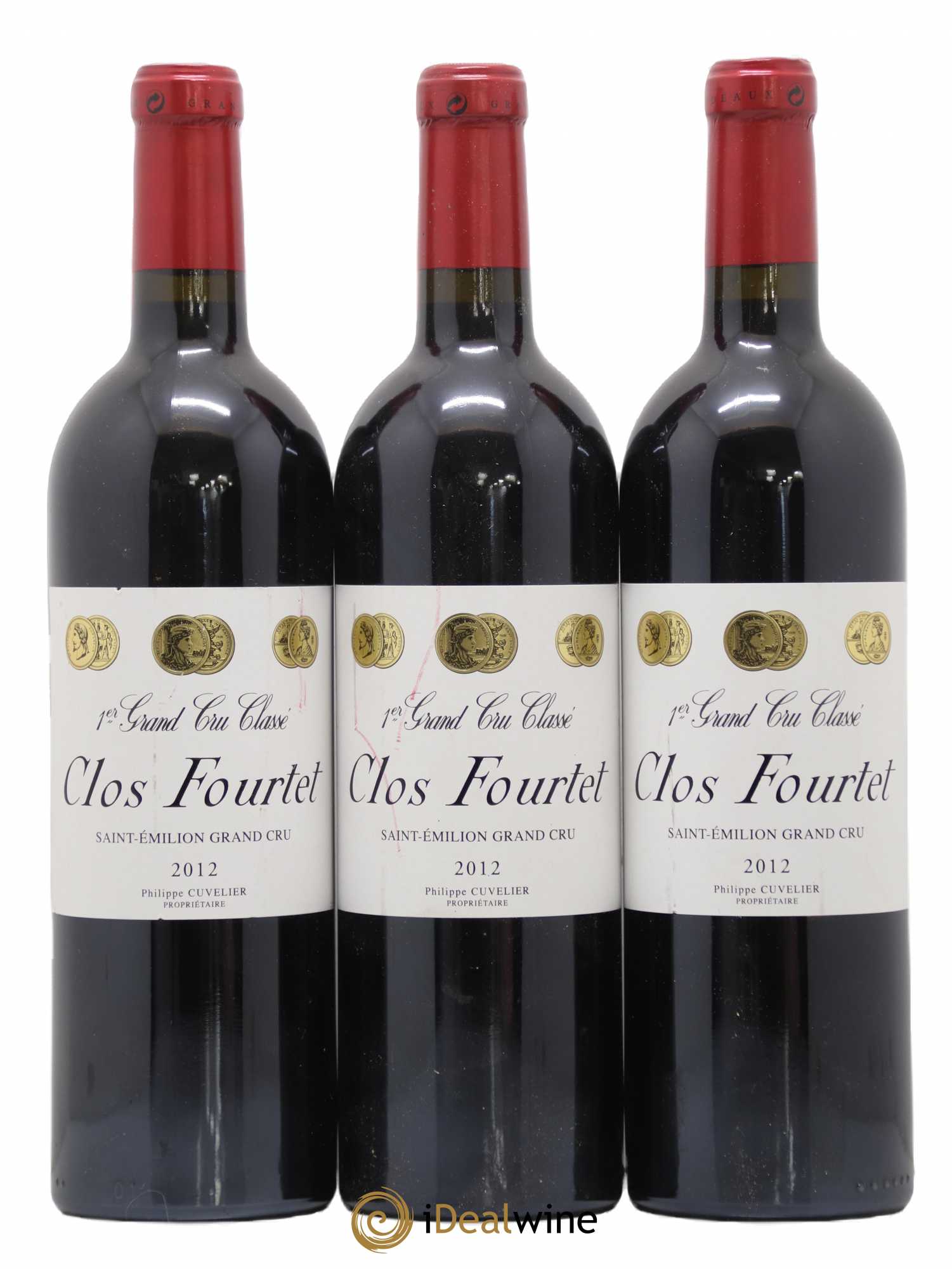 Clos Fourtet 1er Grand Cru Classé B 2012 - Lot de 3 bouteilles - 0