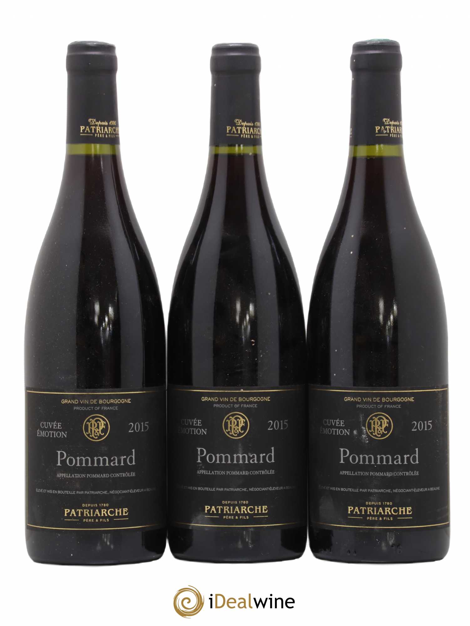 Pommard Emotion Patriache 2015 - Lot de 3 bouteilles - 0