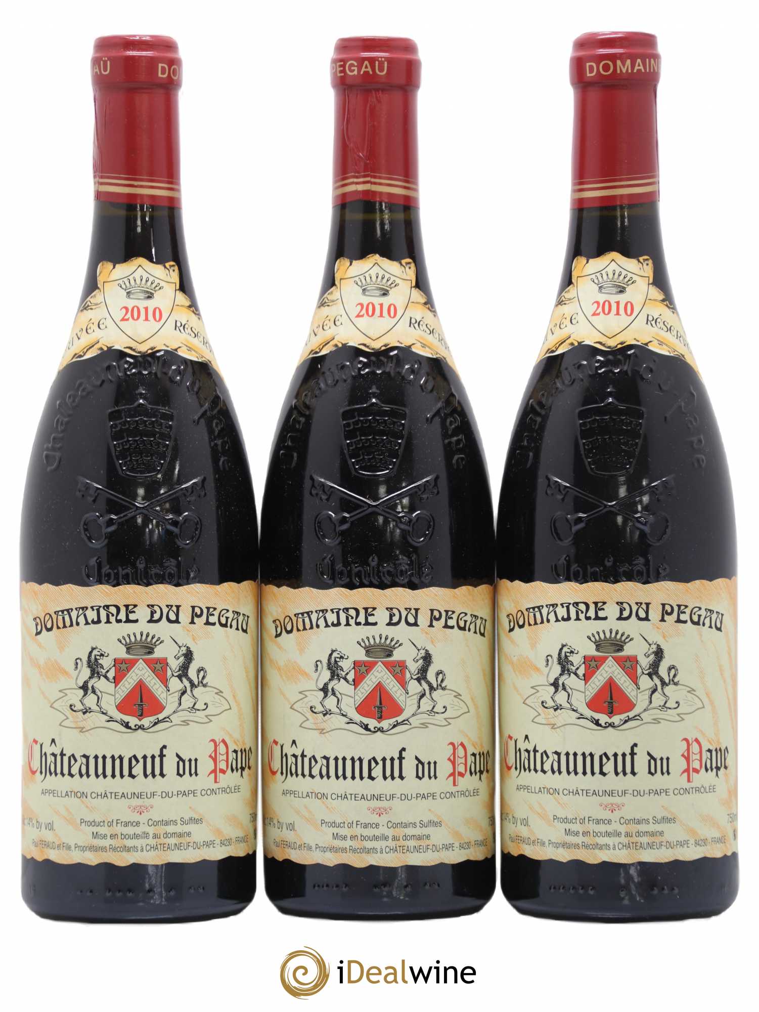 Châteauneuf-du-Pape Domaine du Pégau Cuvée Réservée Paul et Laurence Féraud 2010 - Lot de 3 bouteilles - 0