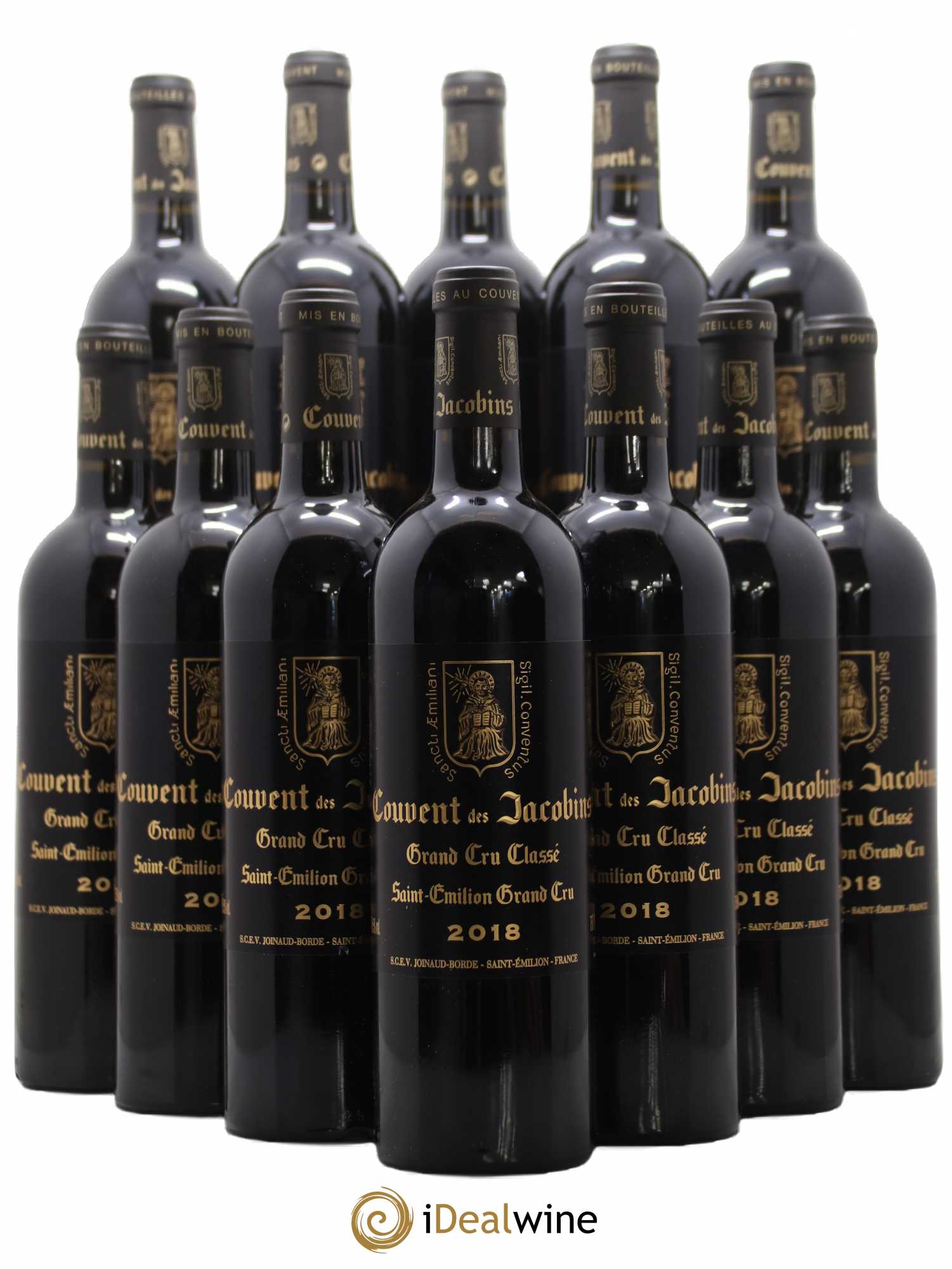Château Couvent des Jacobins Grand Cru Classé 2018 - Lot de 12 bouteilles - 0