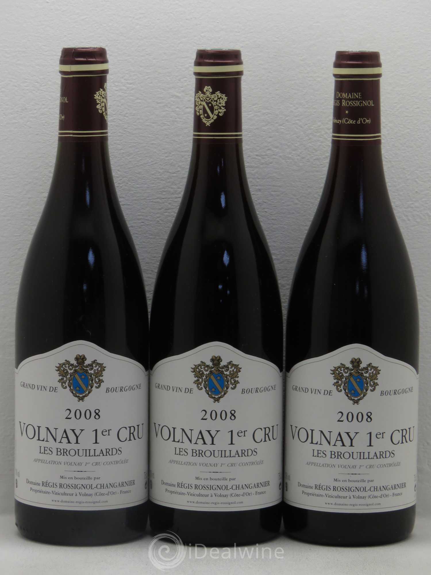 Volnay 1er Cru Régis Rossignol Changarnier 2008 - Posten von 3 Flaschen - 0