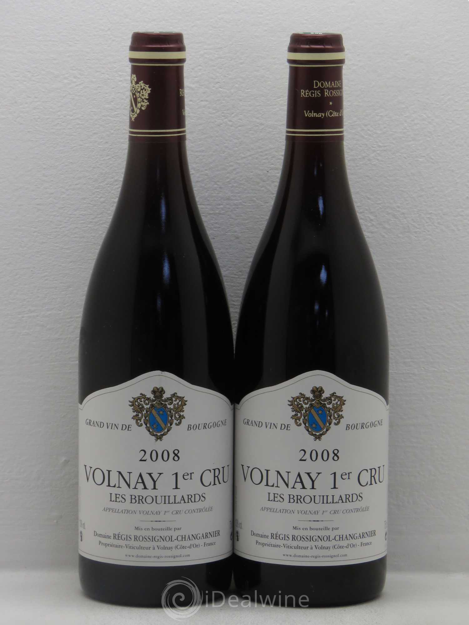 Volnay 1er Cru Régis Rossignol Changarnier 2008 - Lot de 2 bouteilles - 0