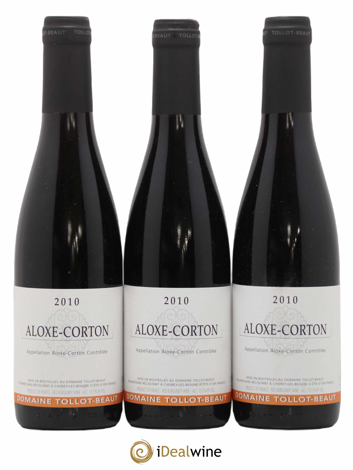 Aloxe-Corton Tollot Beaut (Domaine) 2010 - Lot de 3 demi bouteilles - 0