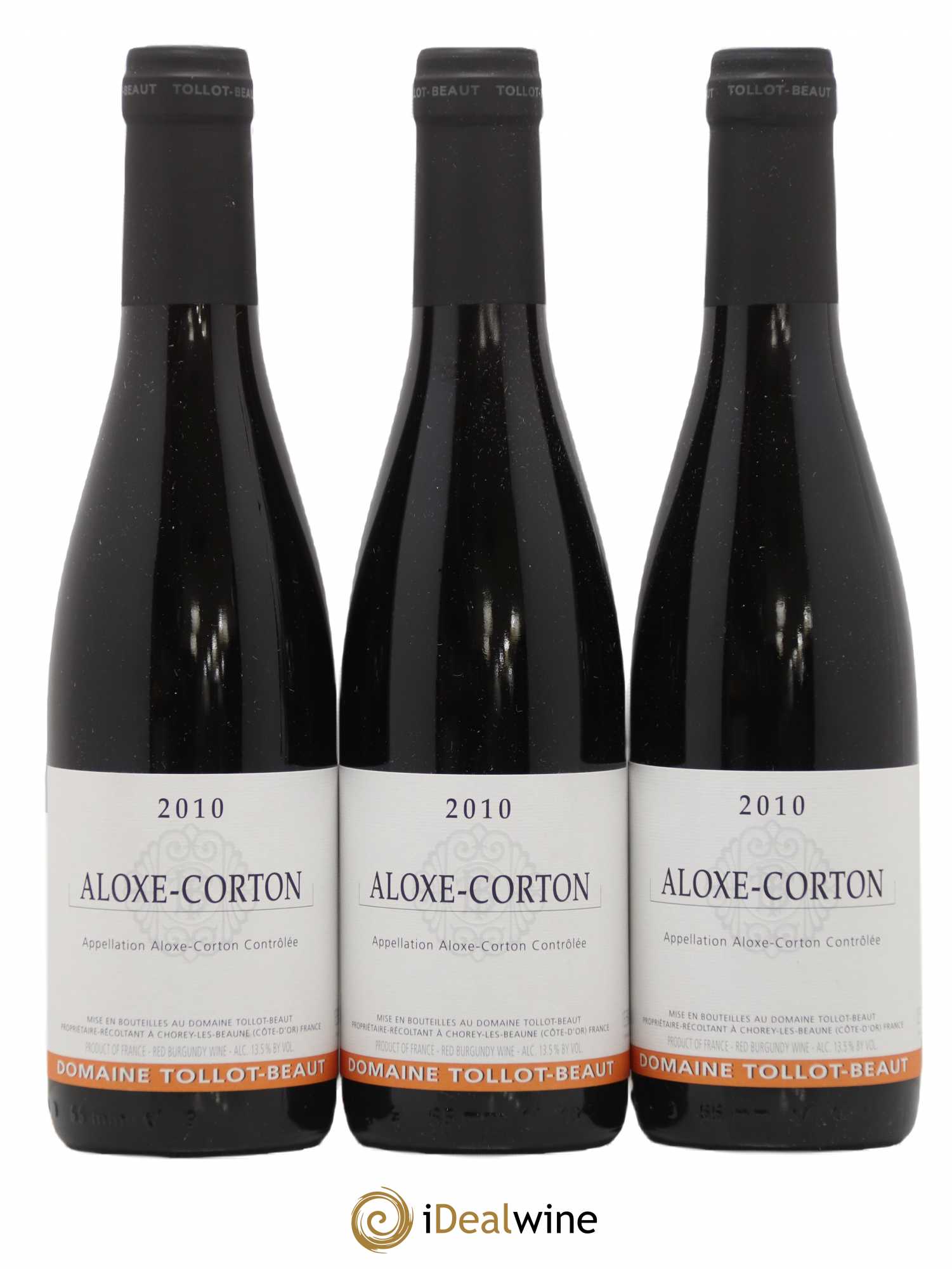 Aloxe-Corton Tollot Beaut (Domaine) 2010 - Lot de 3 demi bouteilles - 0