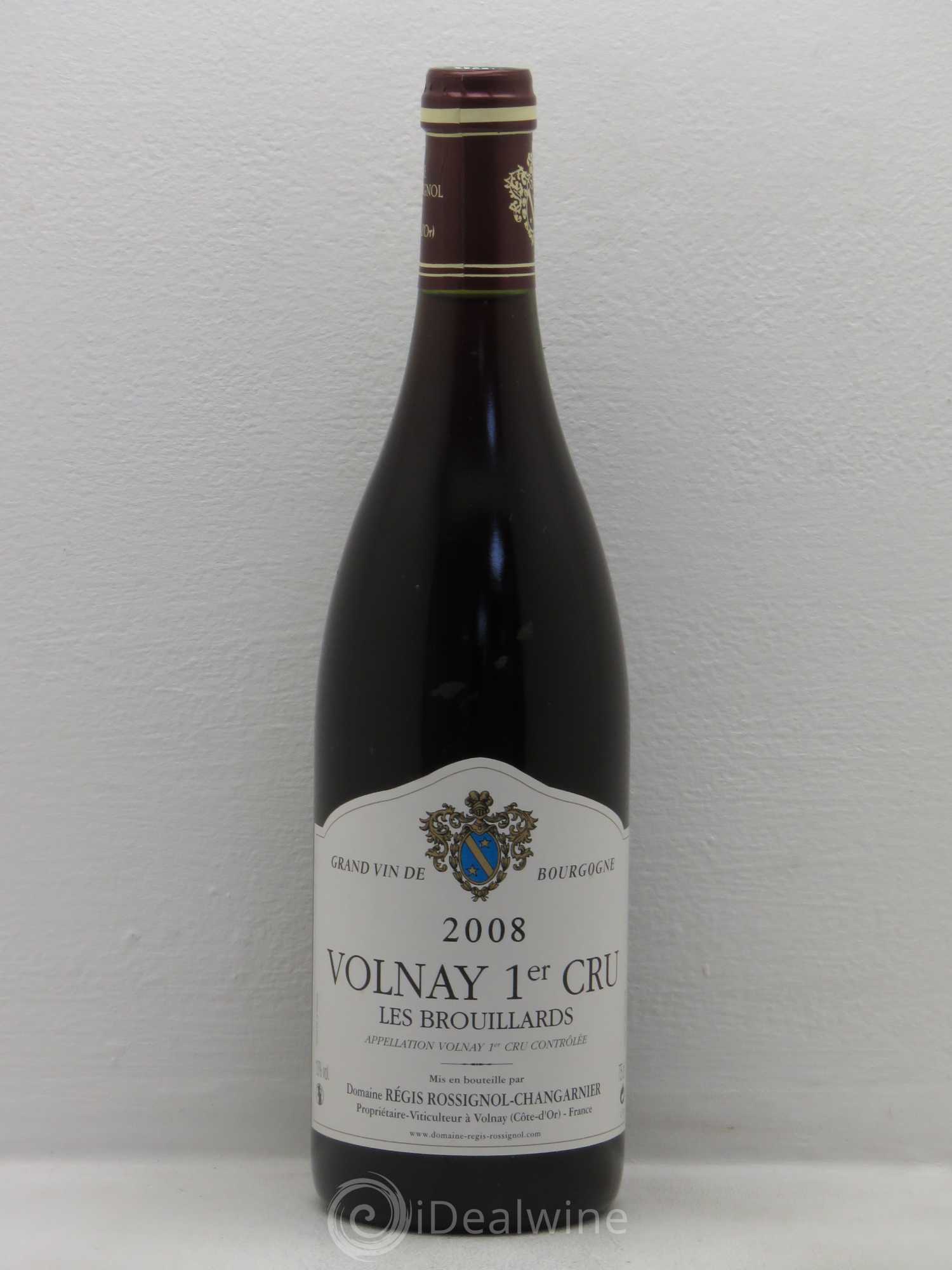 Volnay 1er Cru Régis Rossignol Changarnier (sans prix de réserve) 2008 - Posten von 1 Flasche - 0