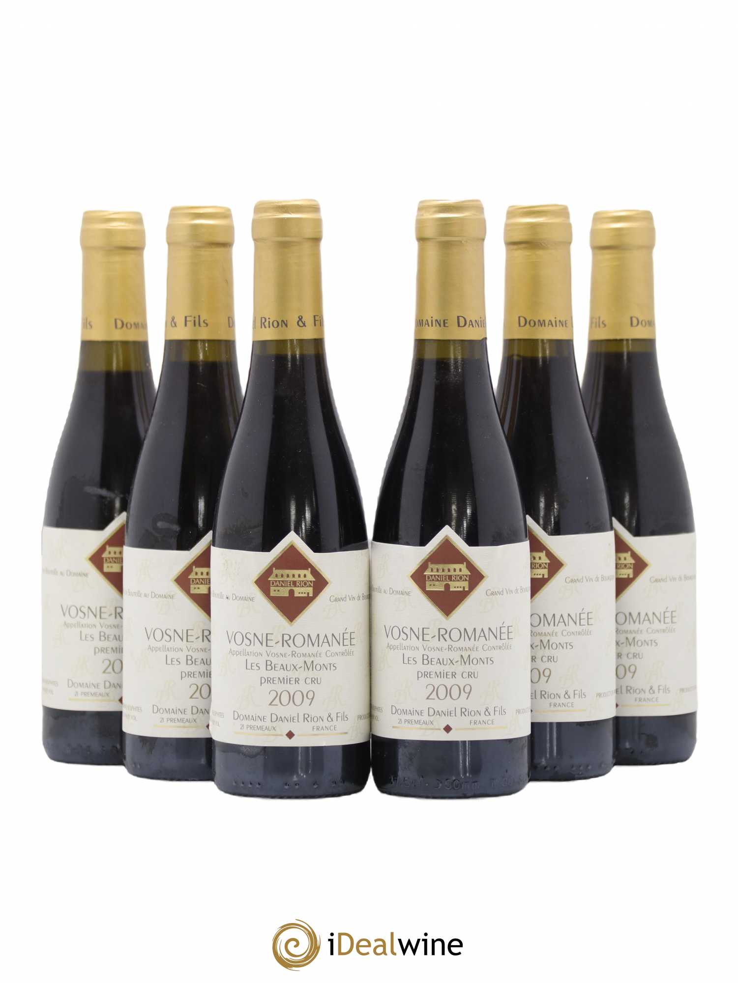 Vosne-Romanée 1er Cru Les Beaux Monts Daniel Rion 2009 - Lot de 6 demi bouteilles - 0