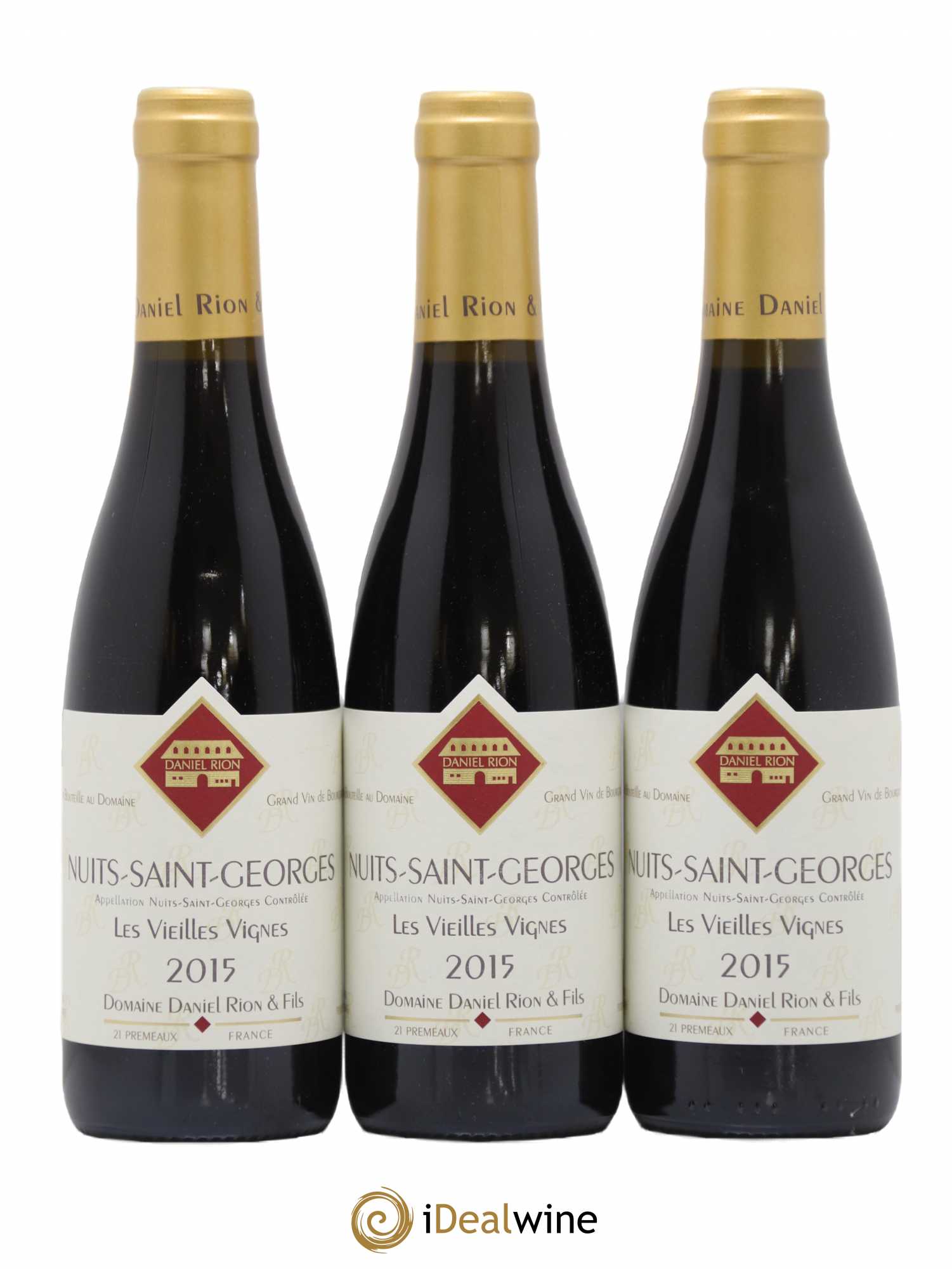 Nuits-Saint-Georges Vieilles Vignes Daniel Rion 2015 - Lot de 6 demi bouteilles - 1