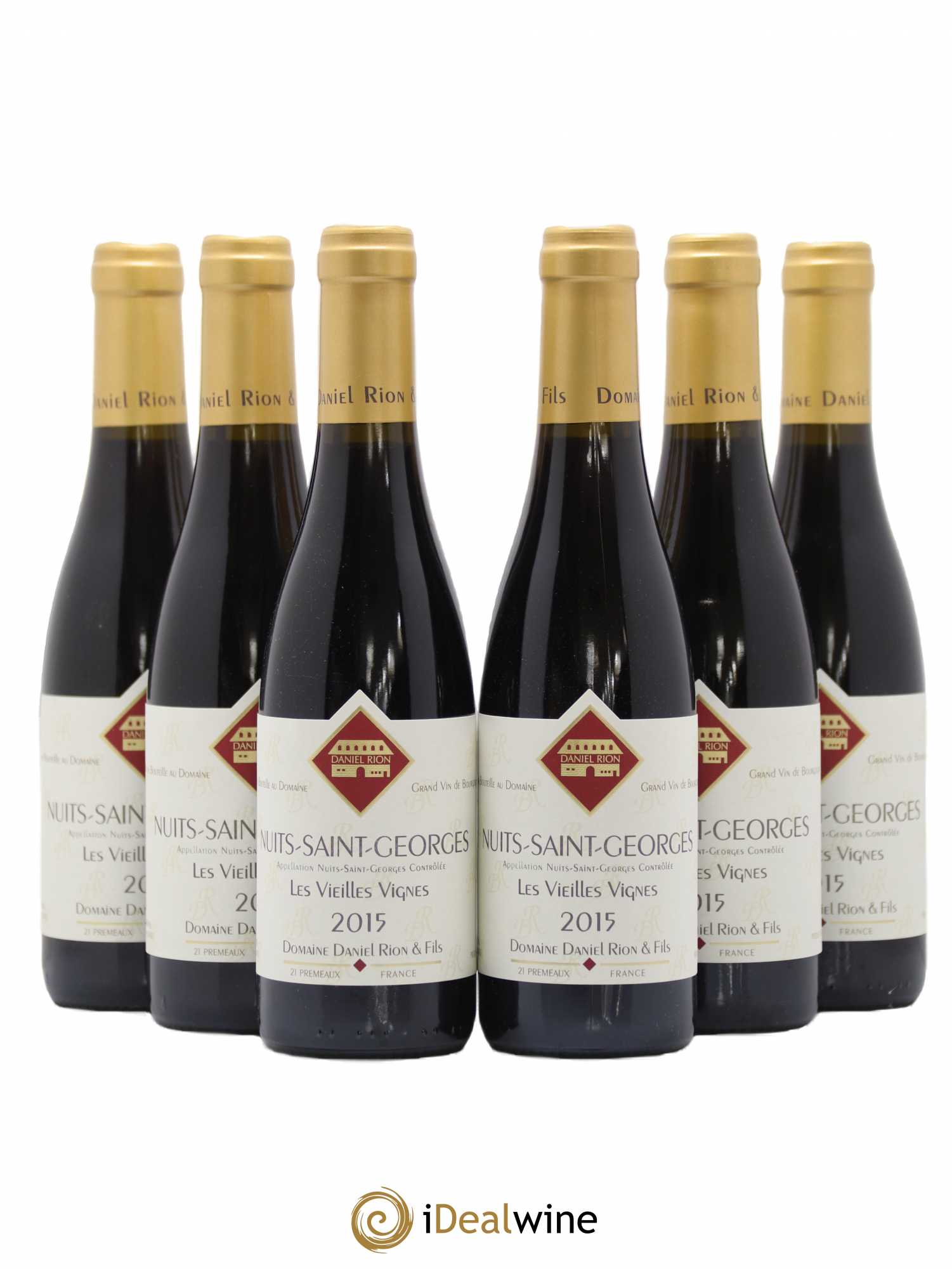 Nuits-Saint-Georges Vieilles Vignes Daniel Rion 2015 - Lot de 6 demi bouteilles - 0