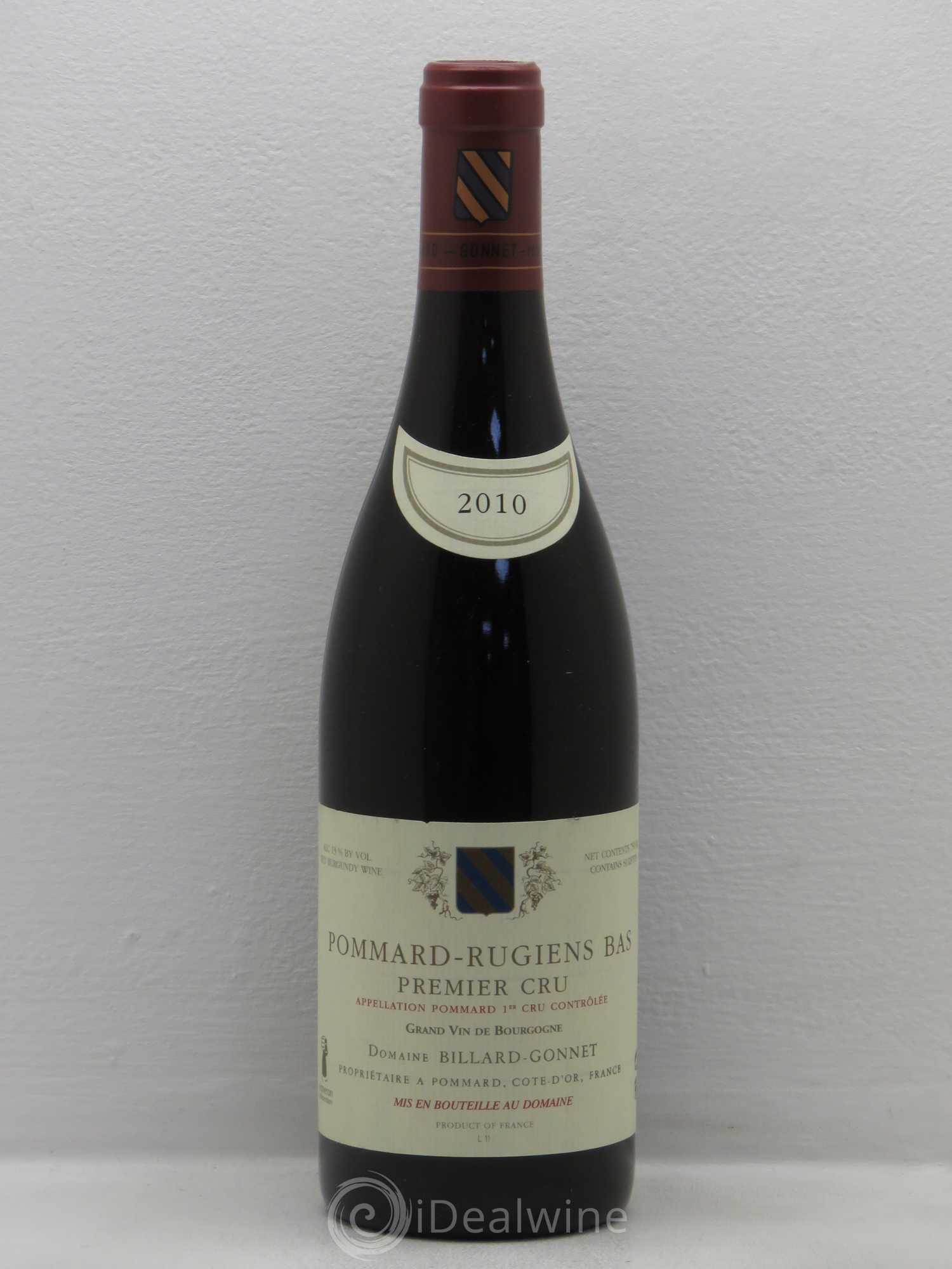 Pommard 1er Cru Billard Gonnet 2010 - Lot de 6 bouteilles - 0
