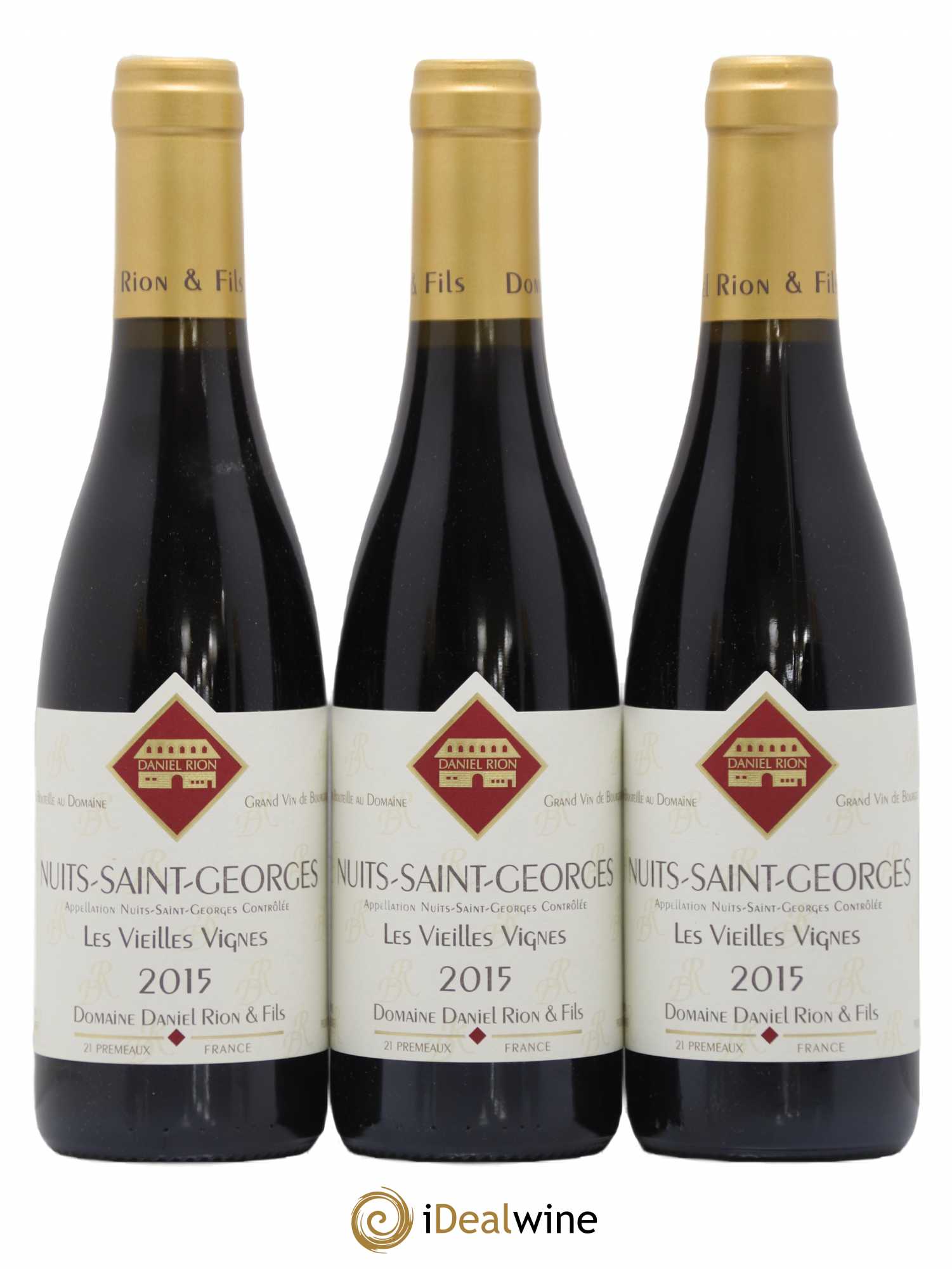 Nuits-Saint-Georges Vieilles Vignes Daniel Rion 2015 - Lot de 6 demi bouteilles - 1