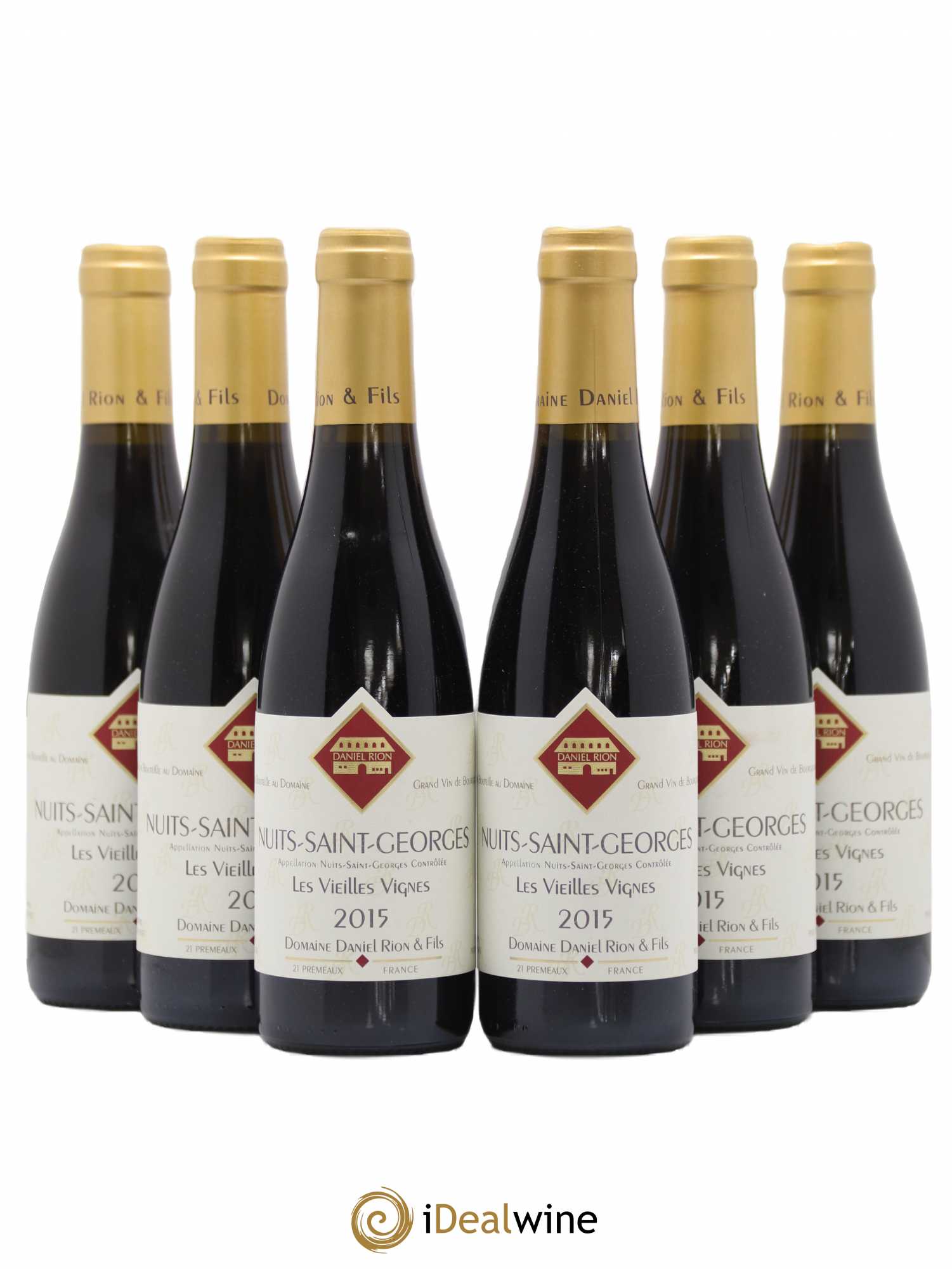 Nuits-Saint-Georges Vieilles Vignes Daniel Rion 2015 - Lot de 6 demi bouteilles - 0