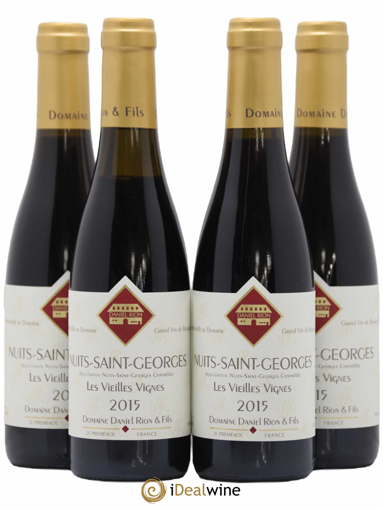 Nuits-Saint-Georges Vieilles Vignes Daniel Rion 2015 - Lot de 4 demi bouteilles - 0