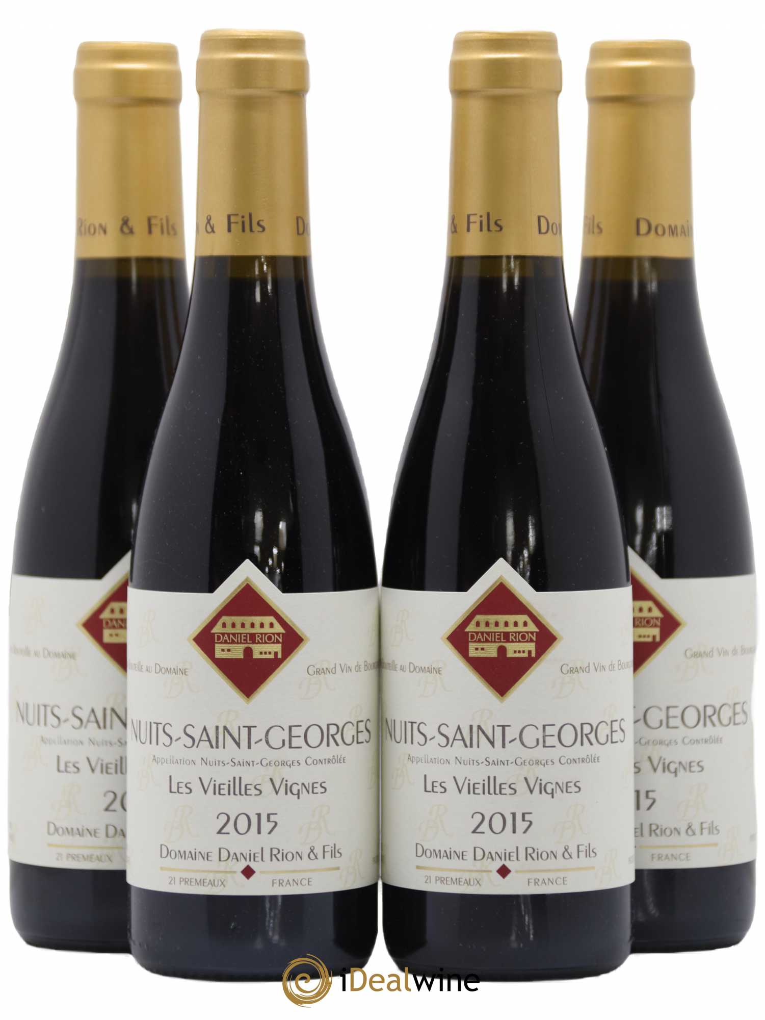 Nuits-Saint-Georges Vieilles Vignes Daniel Rion 2015 - Lot de 4 demi bouteilles - 0