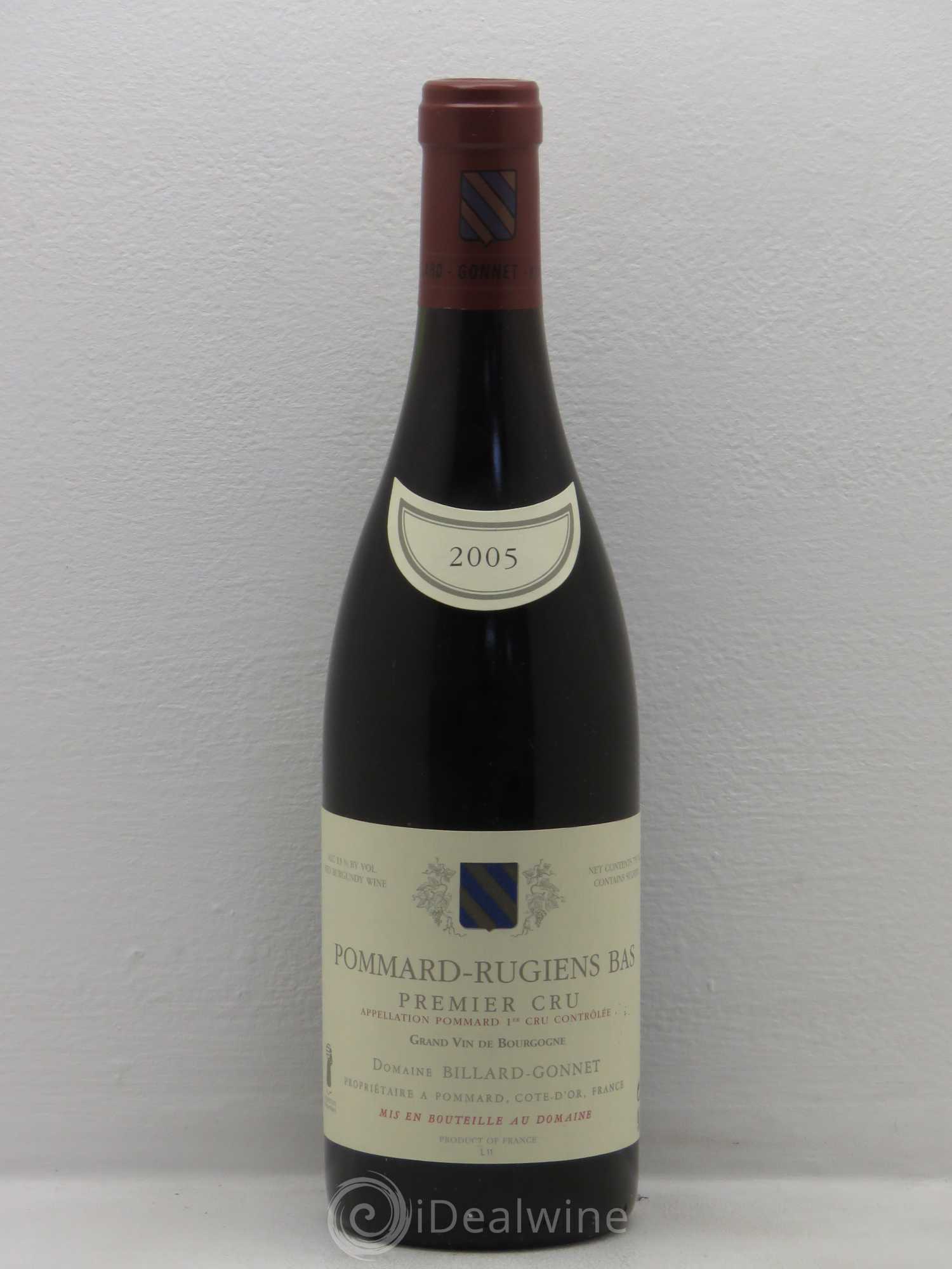 Pommard 1er Cru Billard Gonnet 2005 - Lot de 6 bouteilles - 0