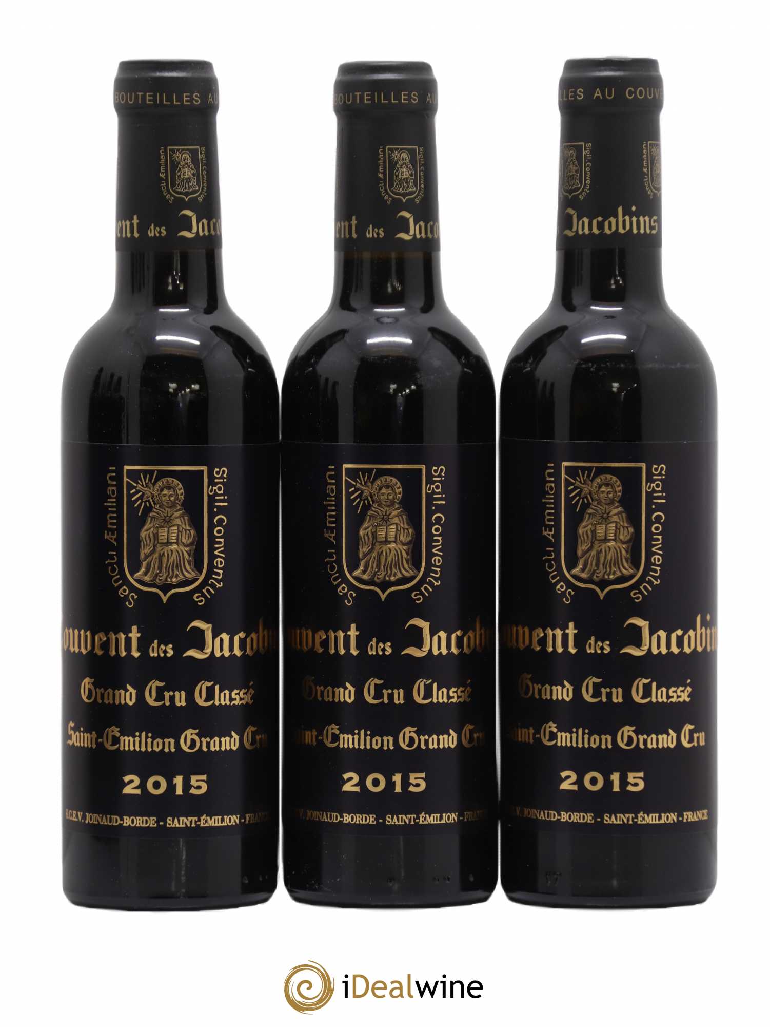Château Couvent des Jacobins Grand Cru Classé (sans prix de réserve) 2015 - Lot de 6 demi bouteilles - 1