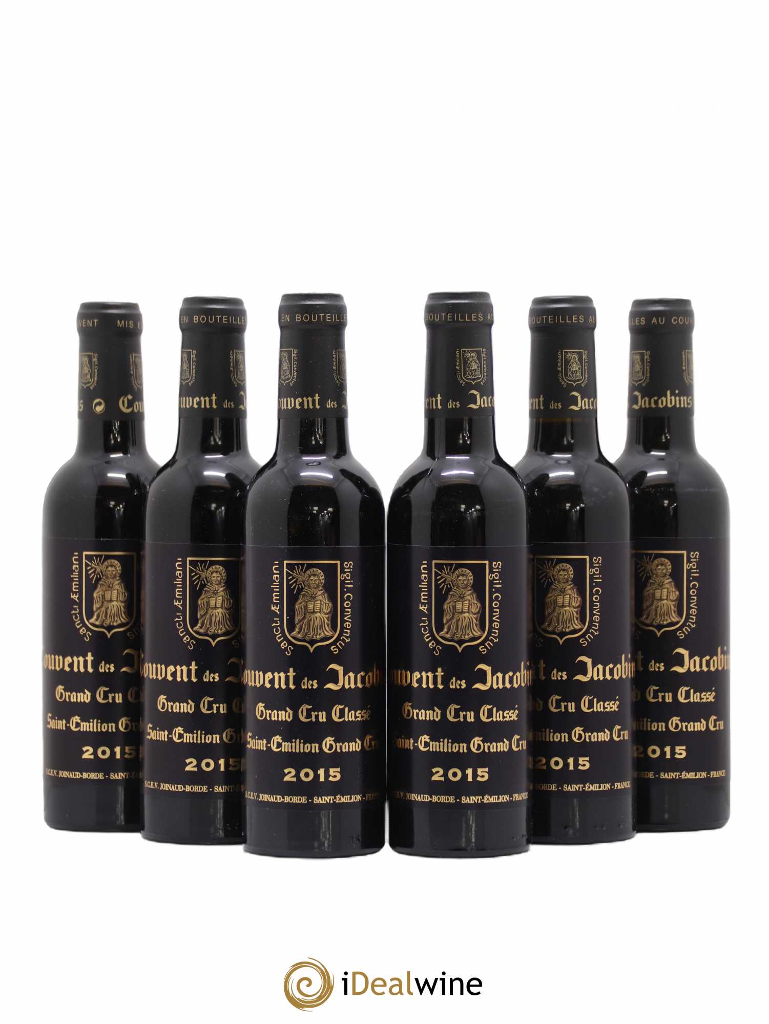 Château Couvent des Jacobins Grand Cru Classé (sans prix de réserve) 2015 - Lot de 6 demi bouteilles - 0