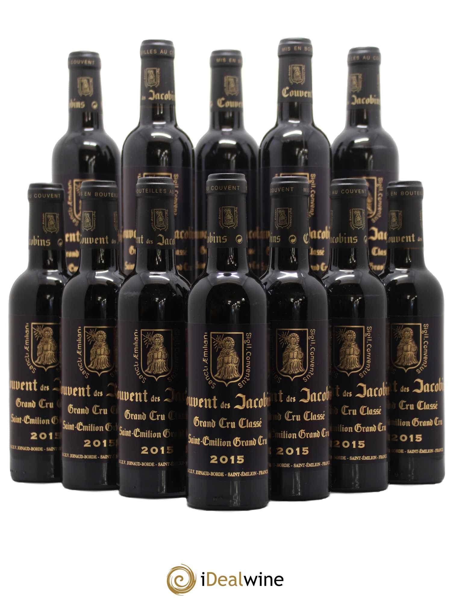 Château Couvent des Jacobins Grand Cru Classé 2015 - Lot de 12 demi bouteilles - 0