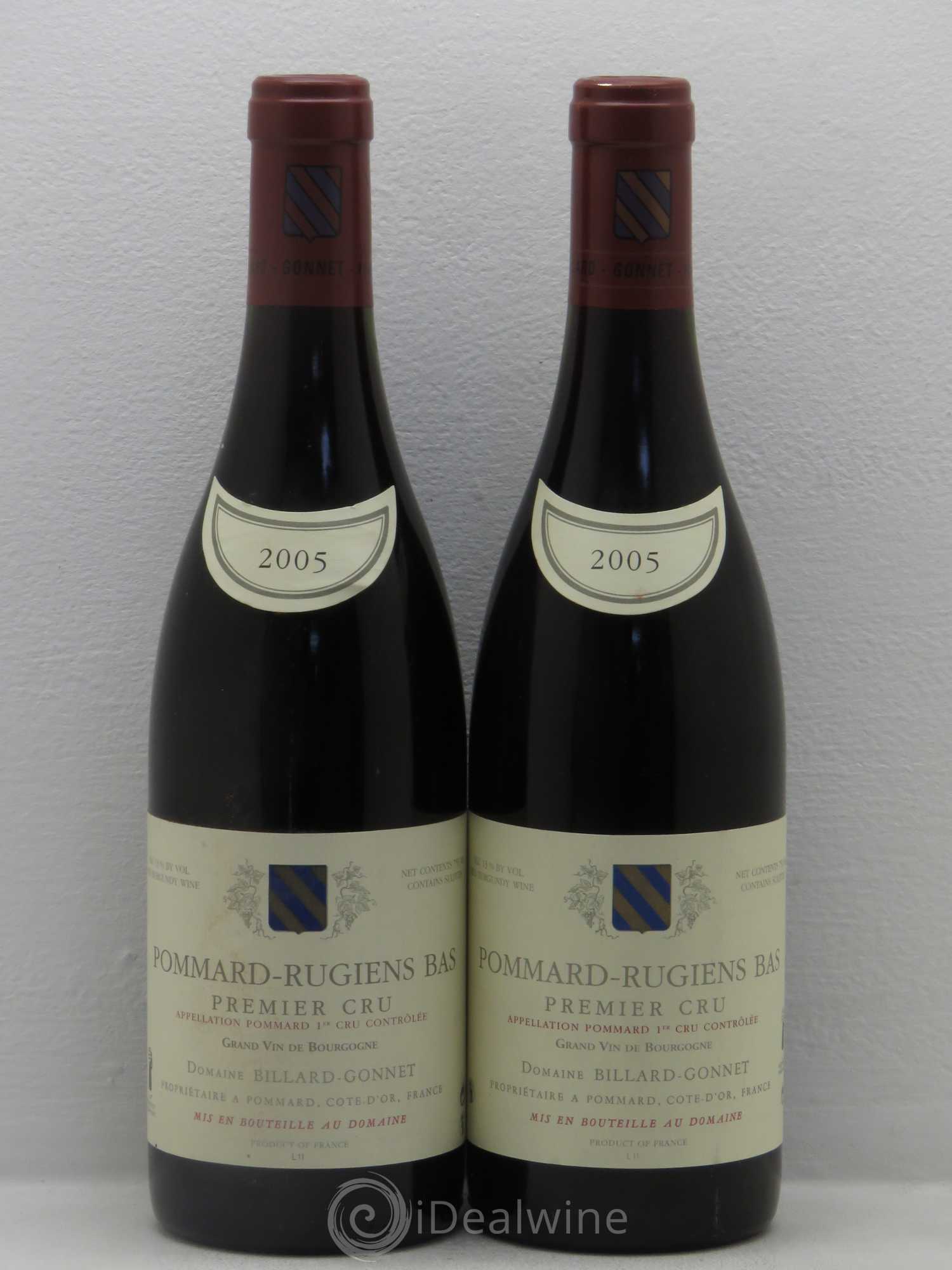 Pommard 1er Cru Billard Gonnet 2005 - Lot de 2 bouteilles - 0