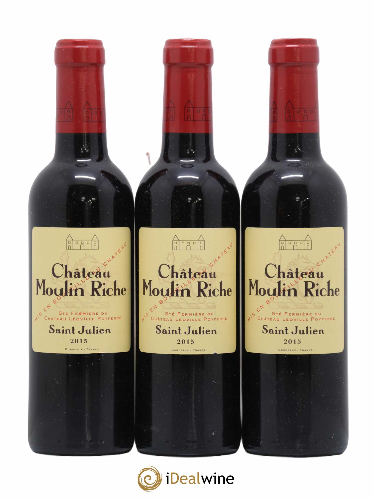 Château Moulin Riche 2015 - Lot de 3 demi bouteilles - 0