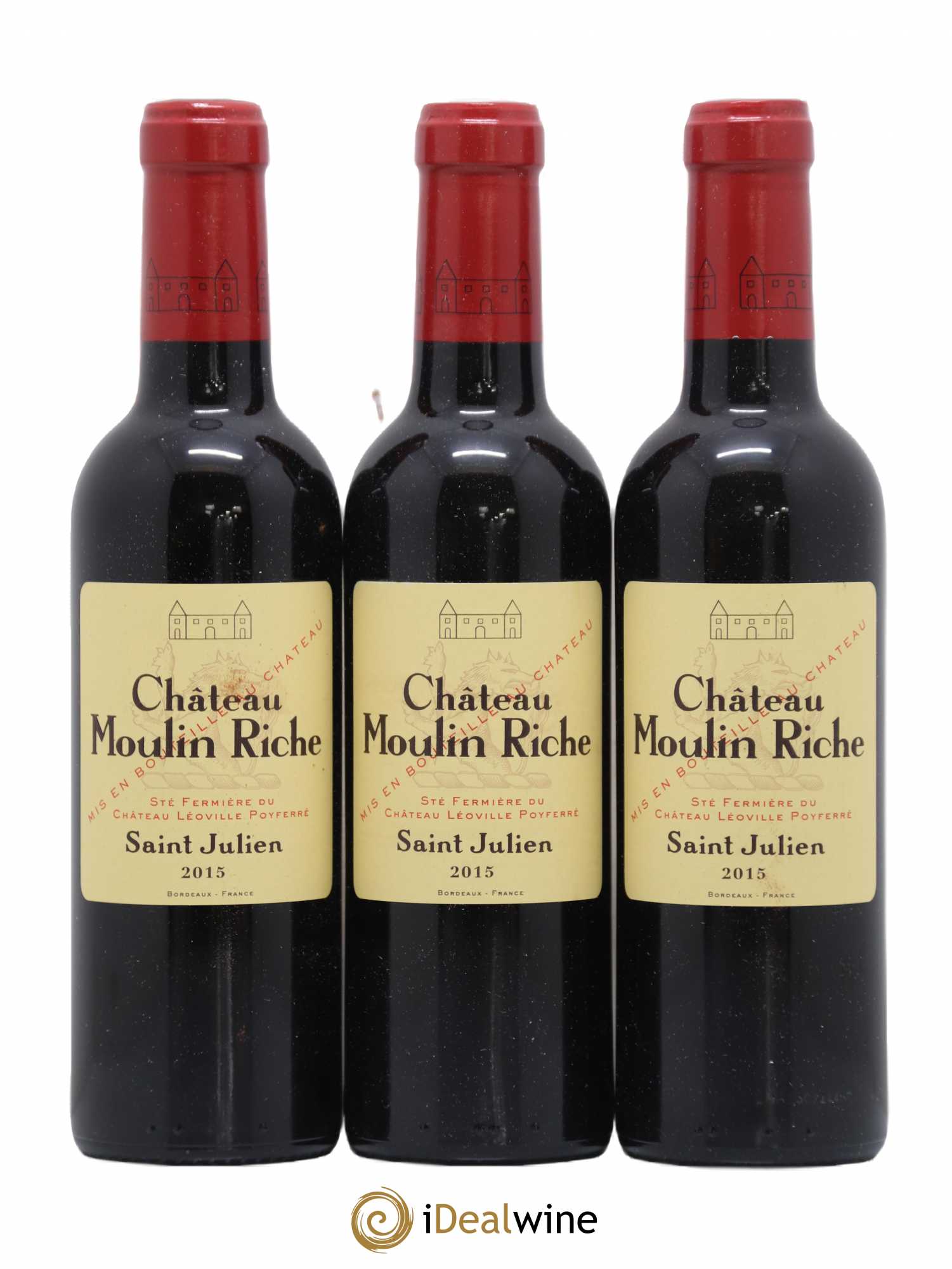 Château Moulin Riche 2015 - Lot de 3 demi bouteilles - 0