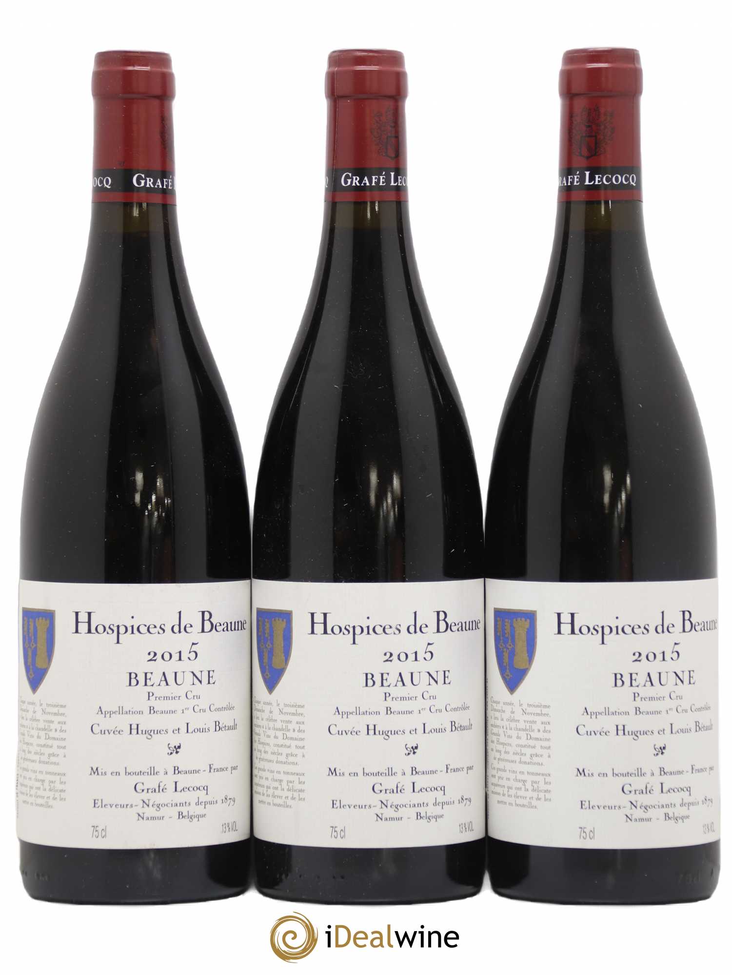Beaune 1er Cru Cuvée Hugues et Louis Bétault Grafe Lecocq Hospice de Beaune 2015 - Lot de 6 bouteilles - 1