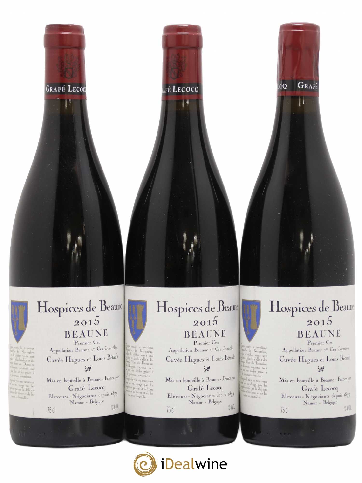 Beaune 1er Cru Cuvée Hugues et Louis Bétault Grafe Lecocq Hospice de Beaune 2015 - Lot de 6 bouteilles - 2