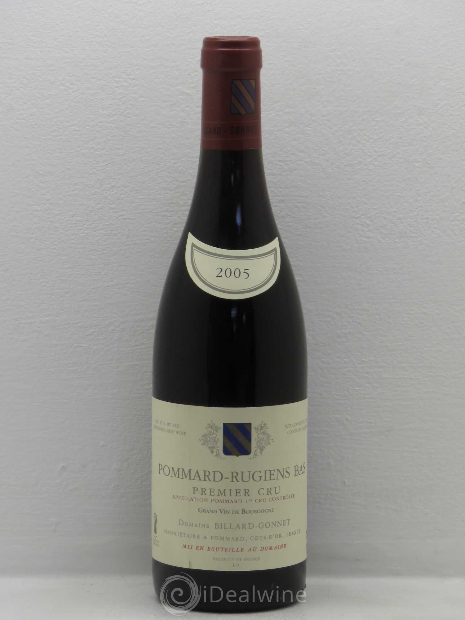 Pommard 1er Cru Billard Gonnet 2005 - Lot de 1 bouteille - 0