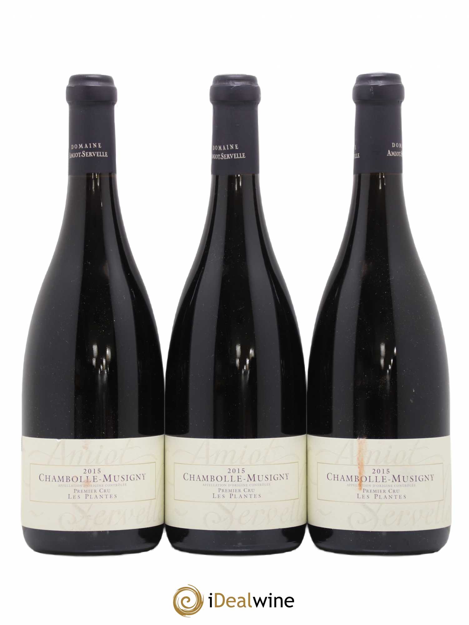 Chambolle-Musigny 1er Cru Les Plantes Amiot-Servelle 2015 - Lot de 3 bouteilles - 0