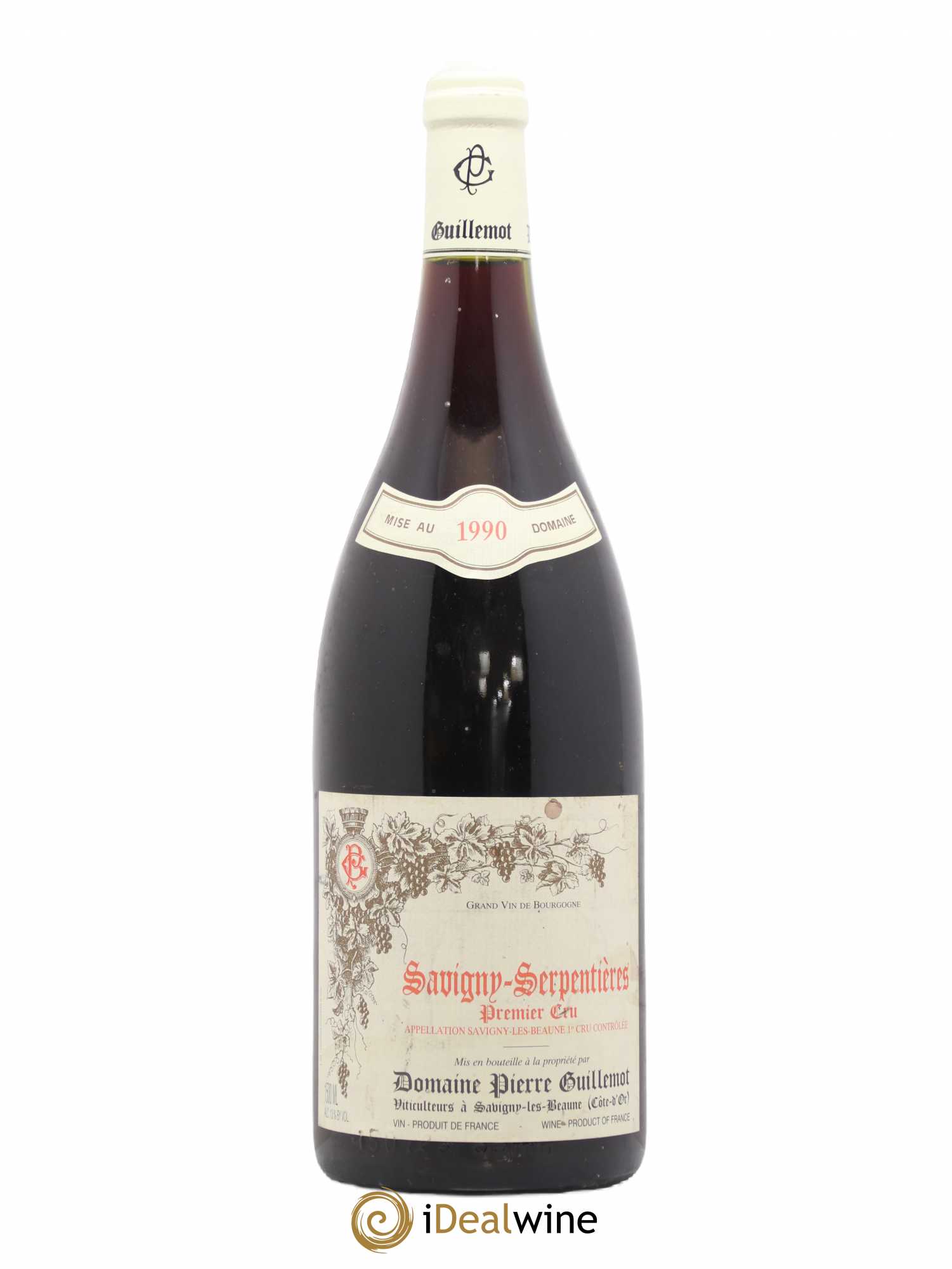 Savigny-lès-Beaune 1er Cru Serpentieres P. Guillemot 1990 - Posten von 1 Magnum - 0